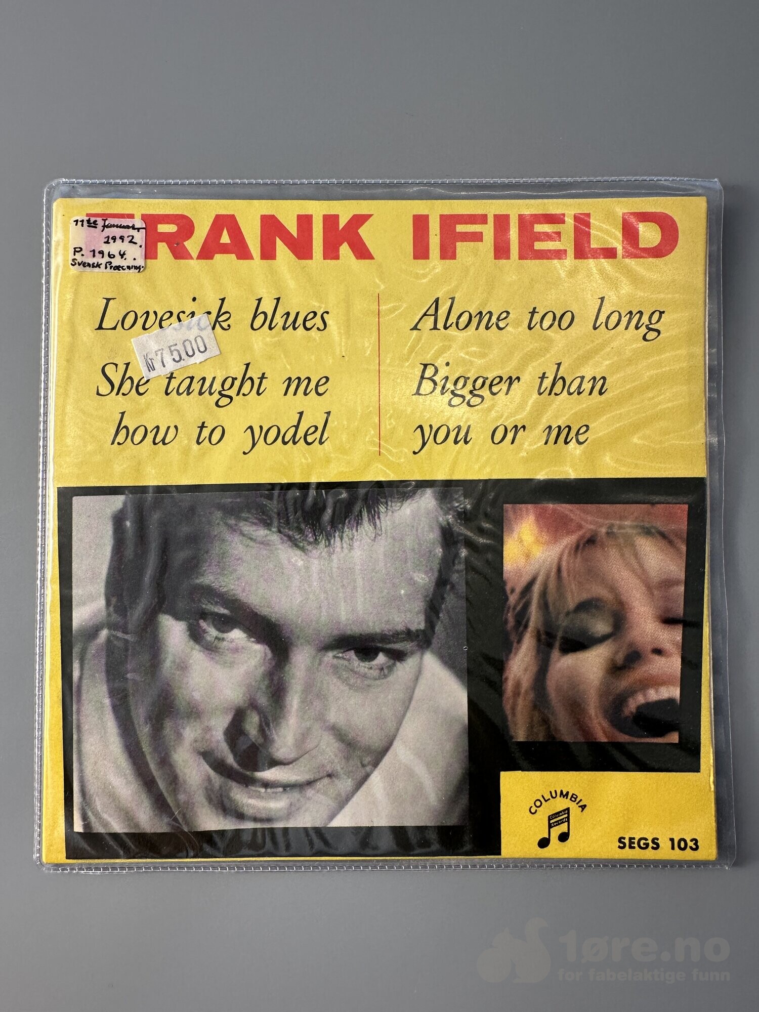 Singel - Frank Ifield - Lovesick blues