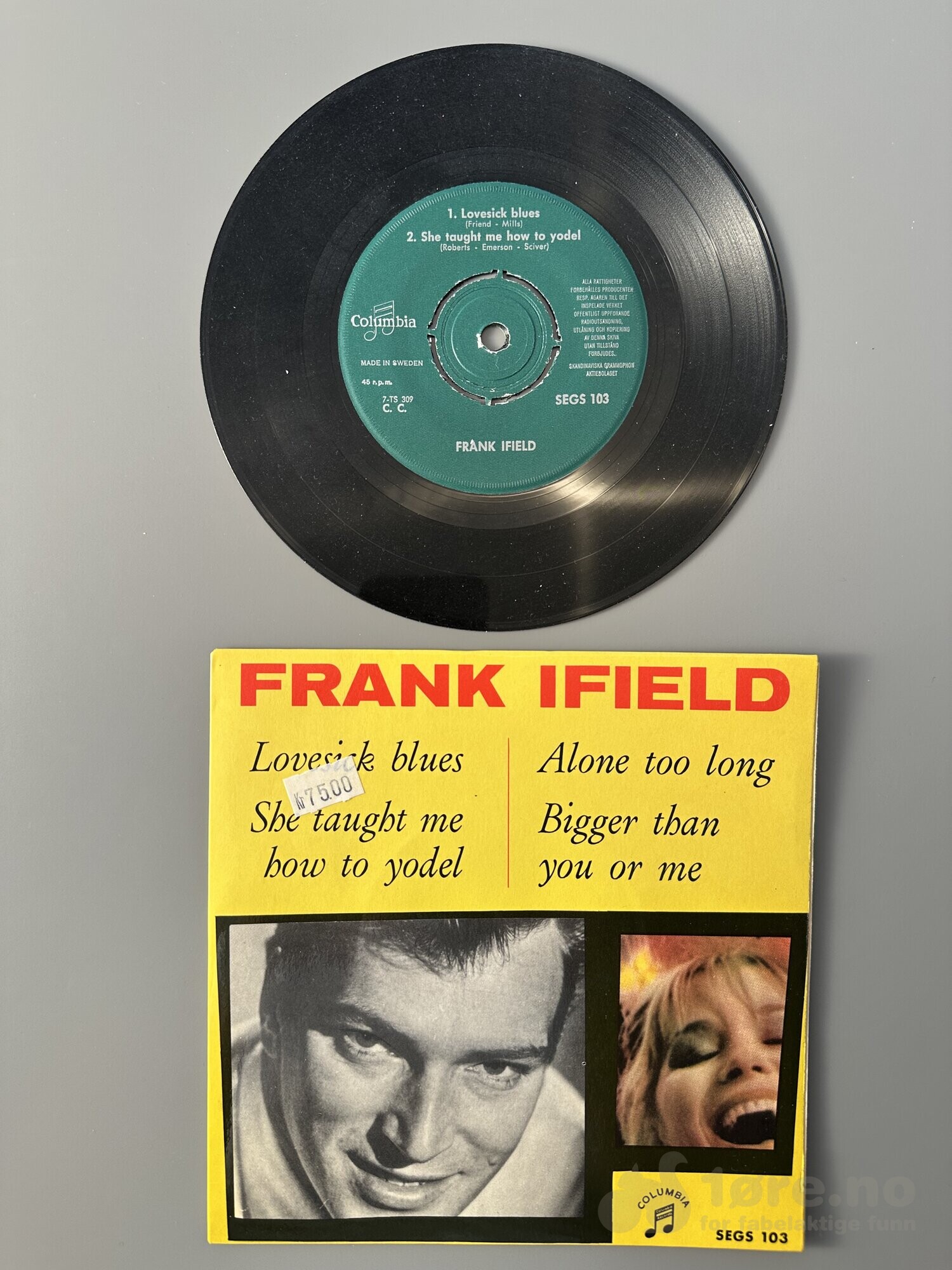 Singel - Frank Ifield - Lovesick blues, bilde 2