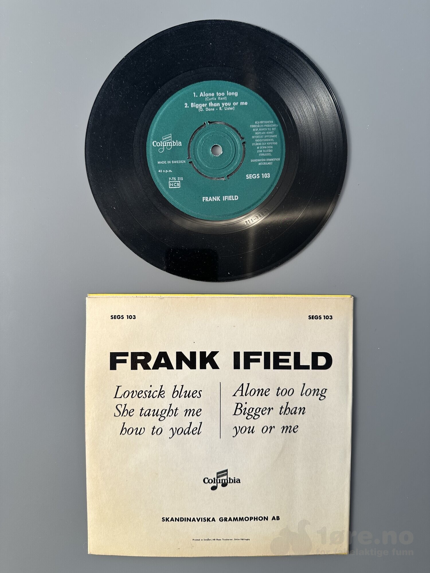 Singel - Frank Ifield - Lovesick blues, bilde 3