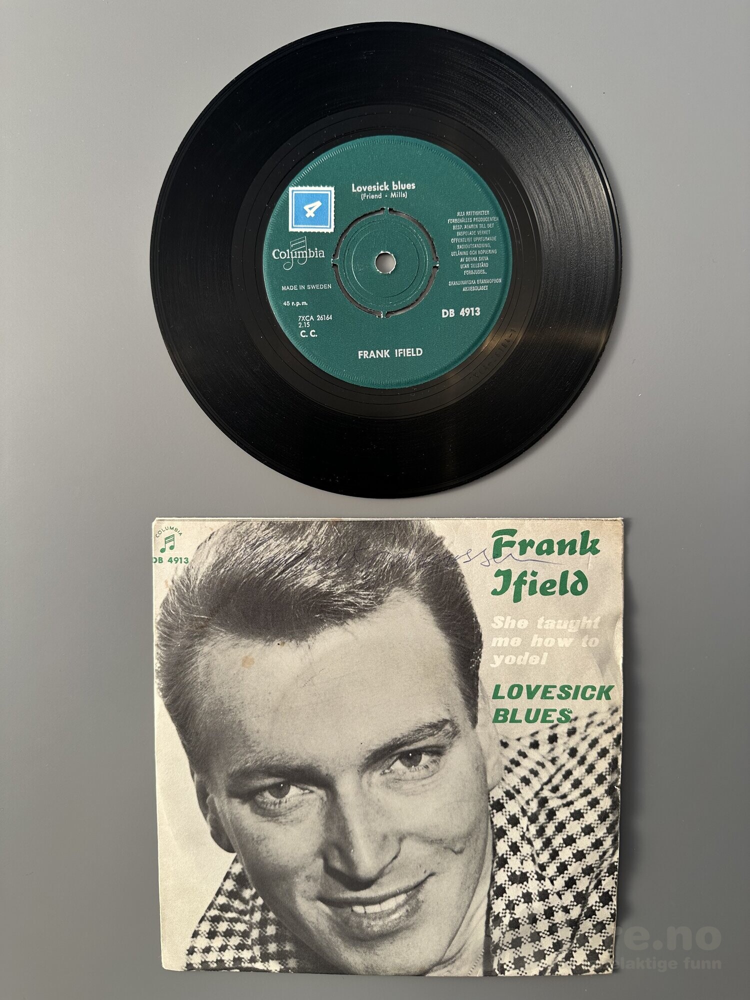Singel - Frank Ifield - She taught me how to yodel, bilde 2