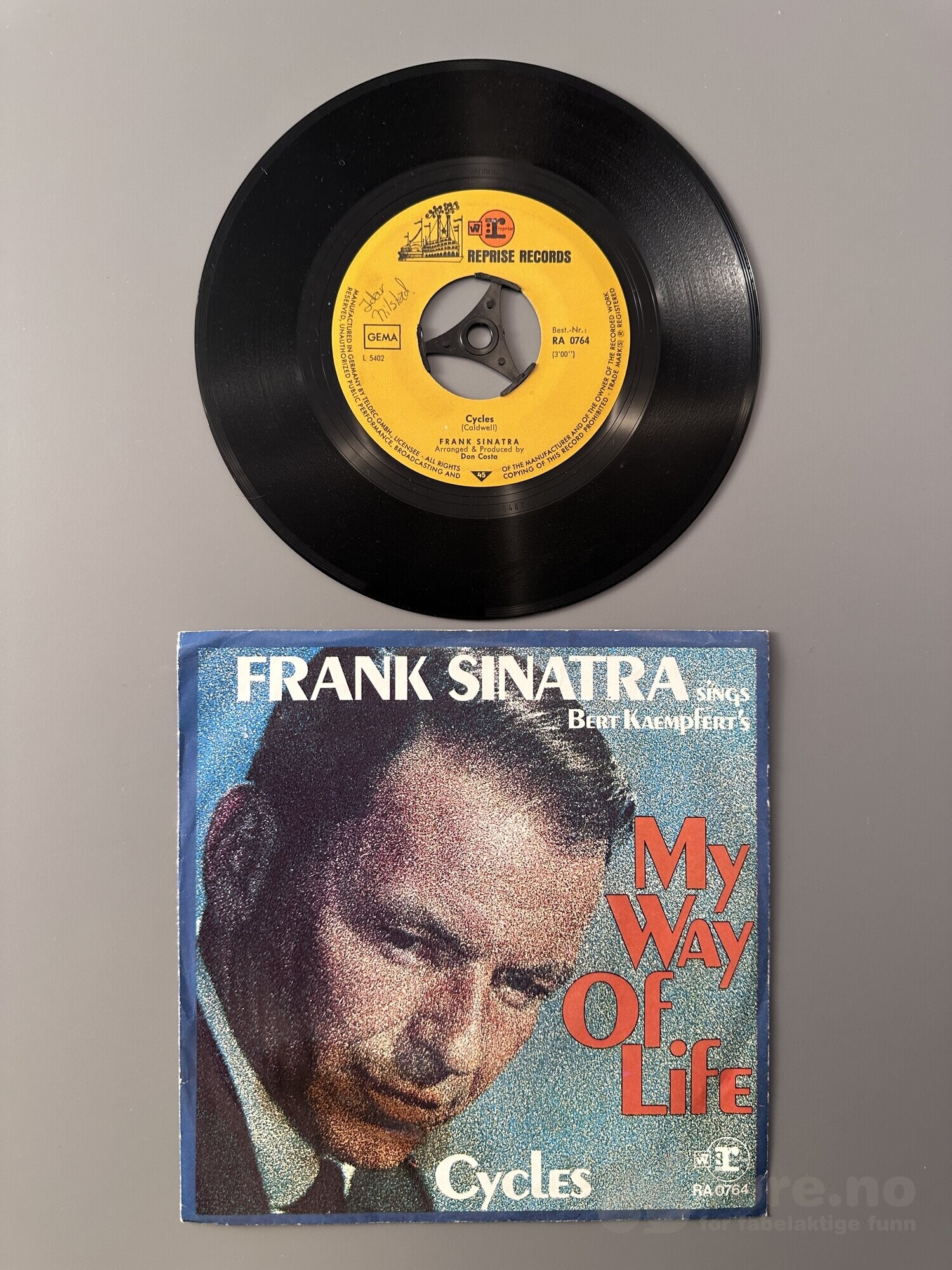 Singel - Frank Sinatra - My way of life, bilde 2