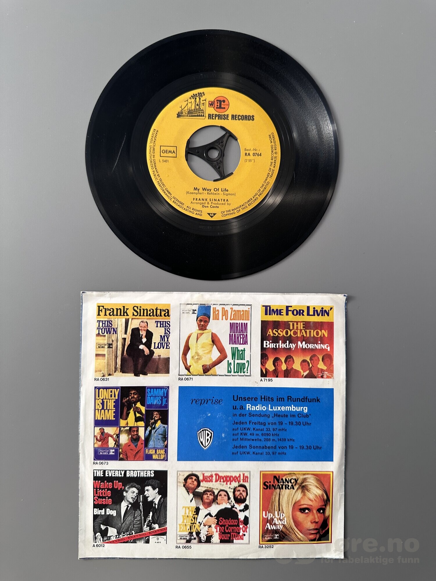 Singel - Frank Sinatra - My way of life, bilde 3