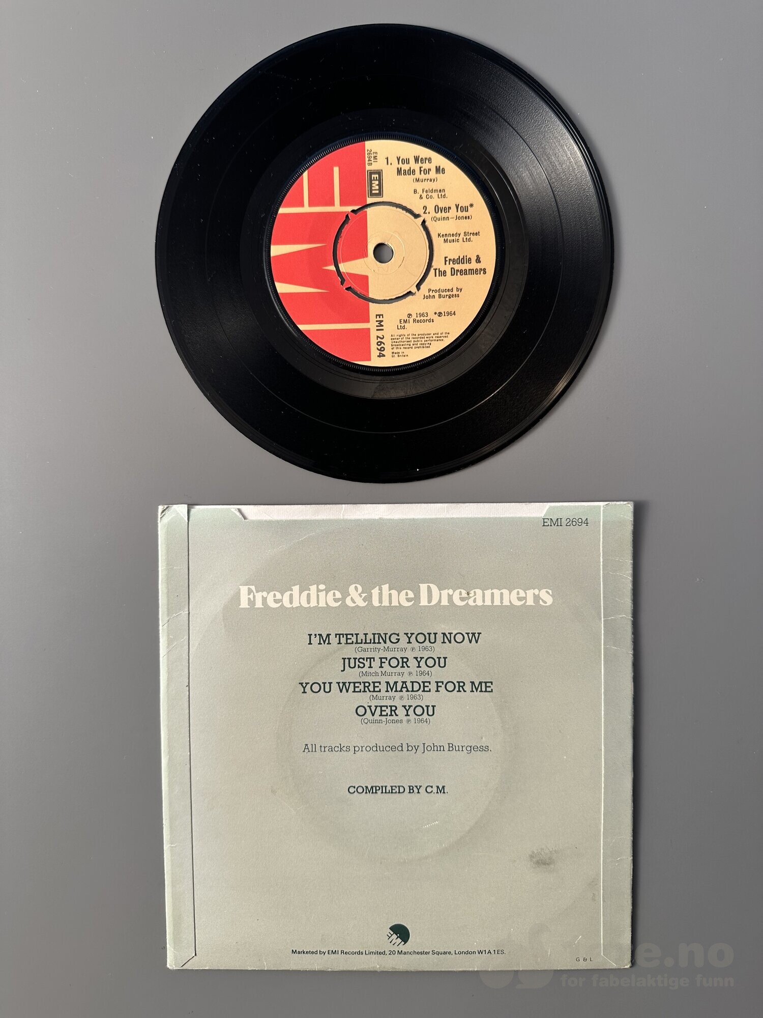 Singel - Freddie & The Dreamers. - I’m telling you noe, bilde 3