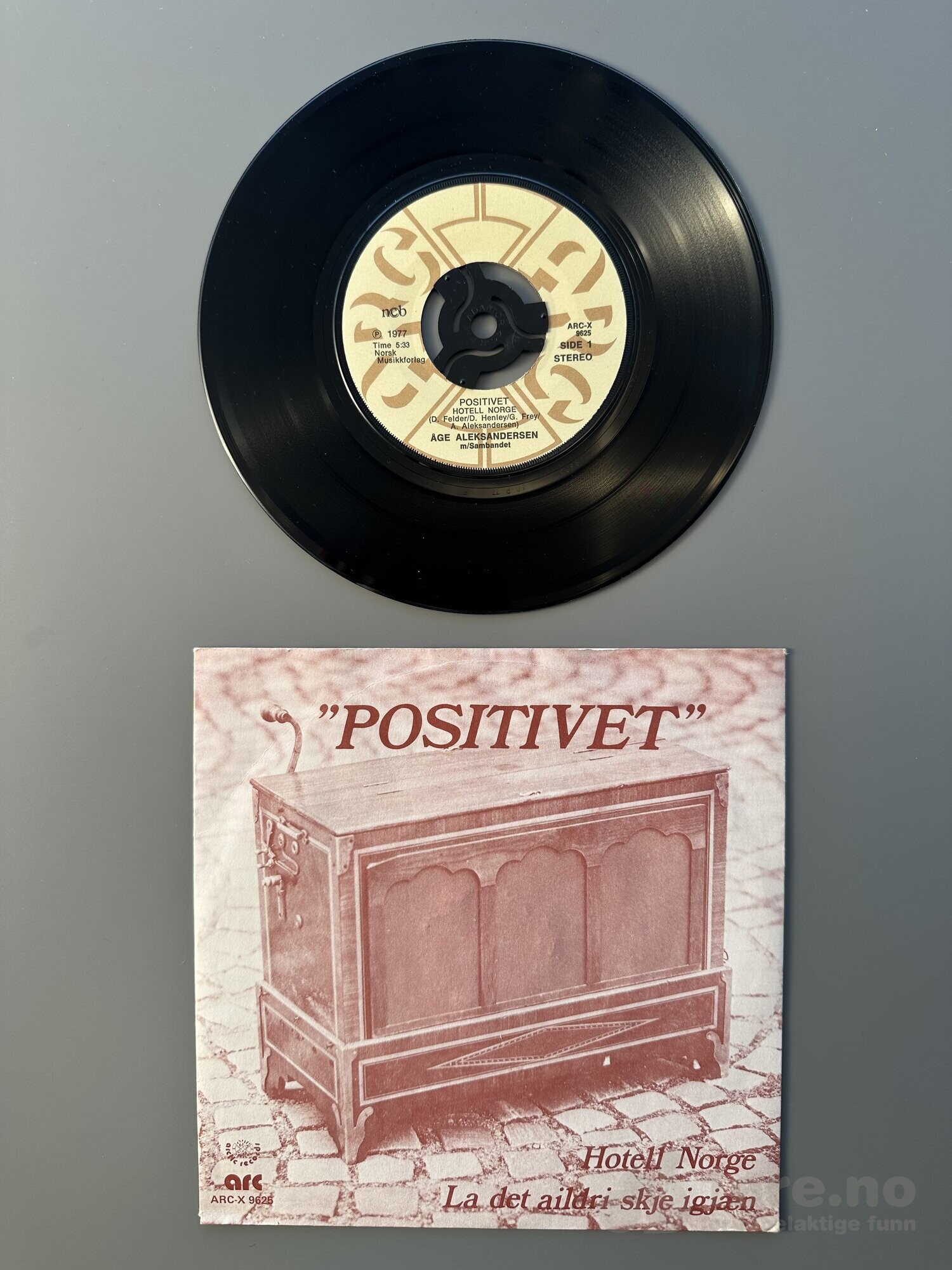 Singel - Åge Aleksandersen -  Positivet - Hotell Norge, bilde 2