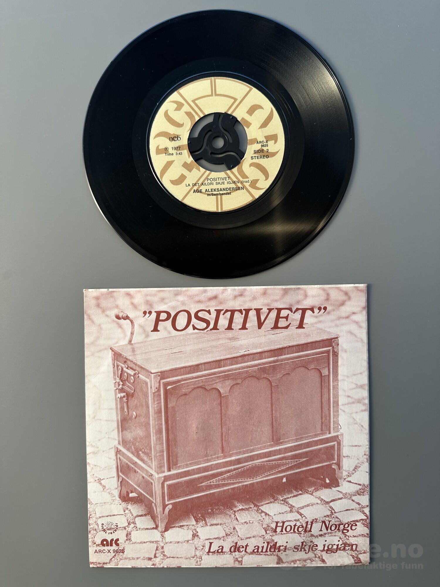 Singel - Åge Aleksandersen -  Positivet - Hotell Norge, bilde 3