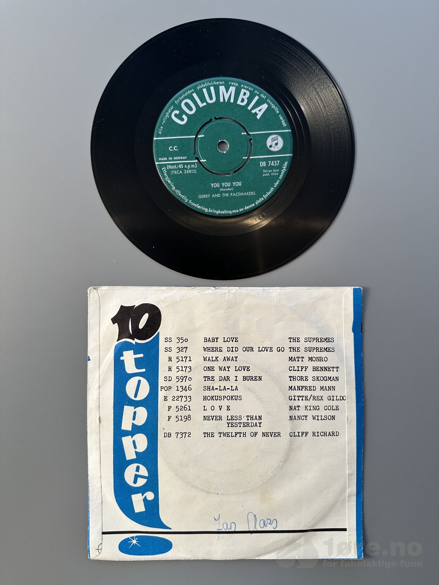 Singel - Gerry and the pacemakere - Ferry Cross the Mersey, bilde 3