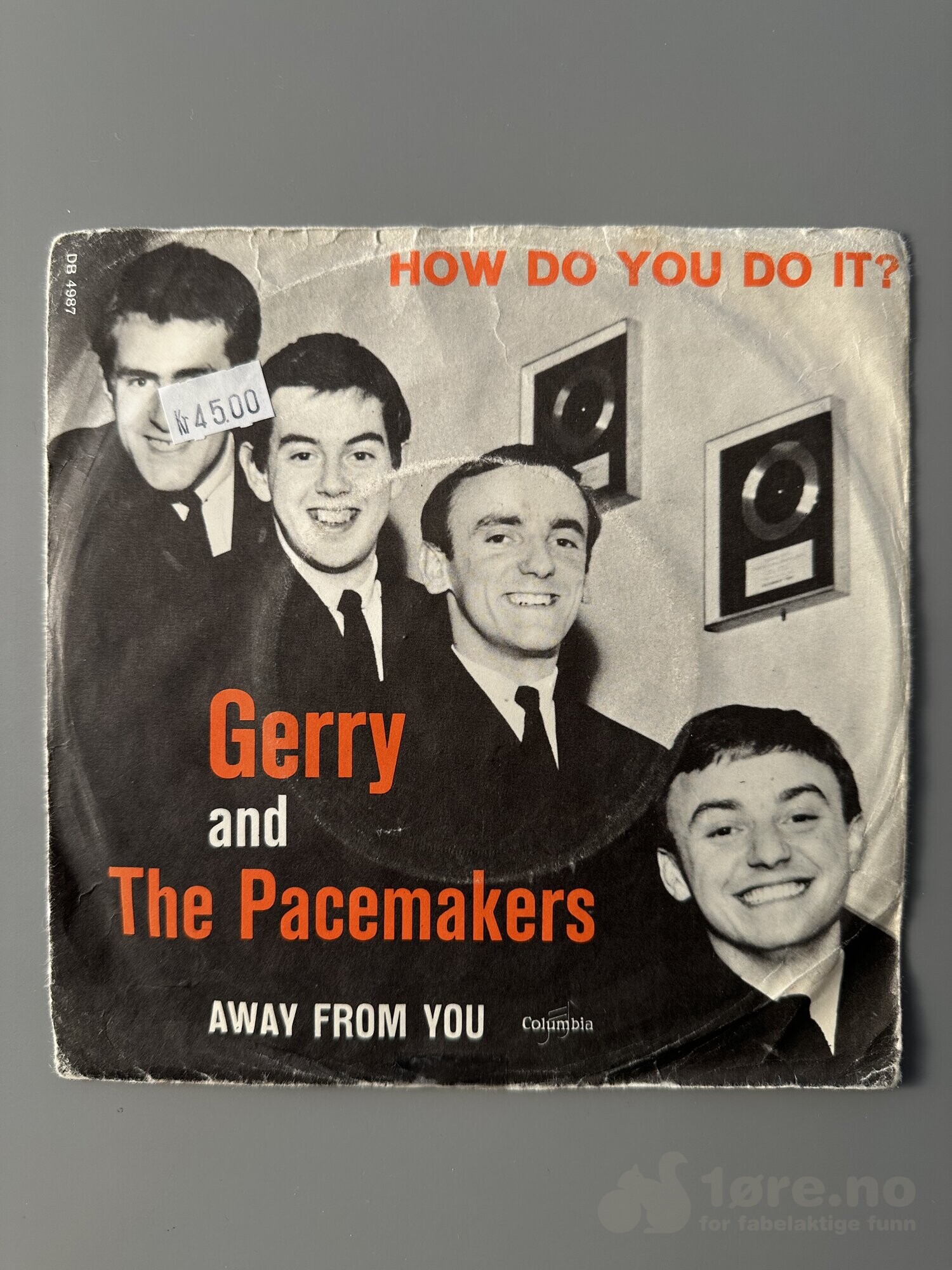 Singel - Gerry and The Pacemakers - Away from you