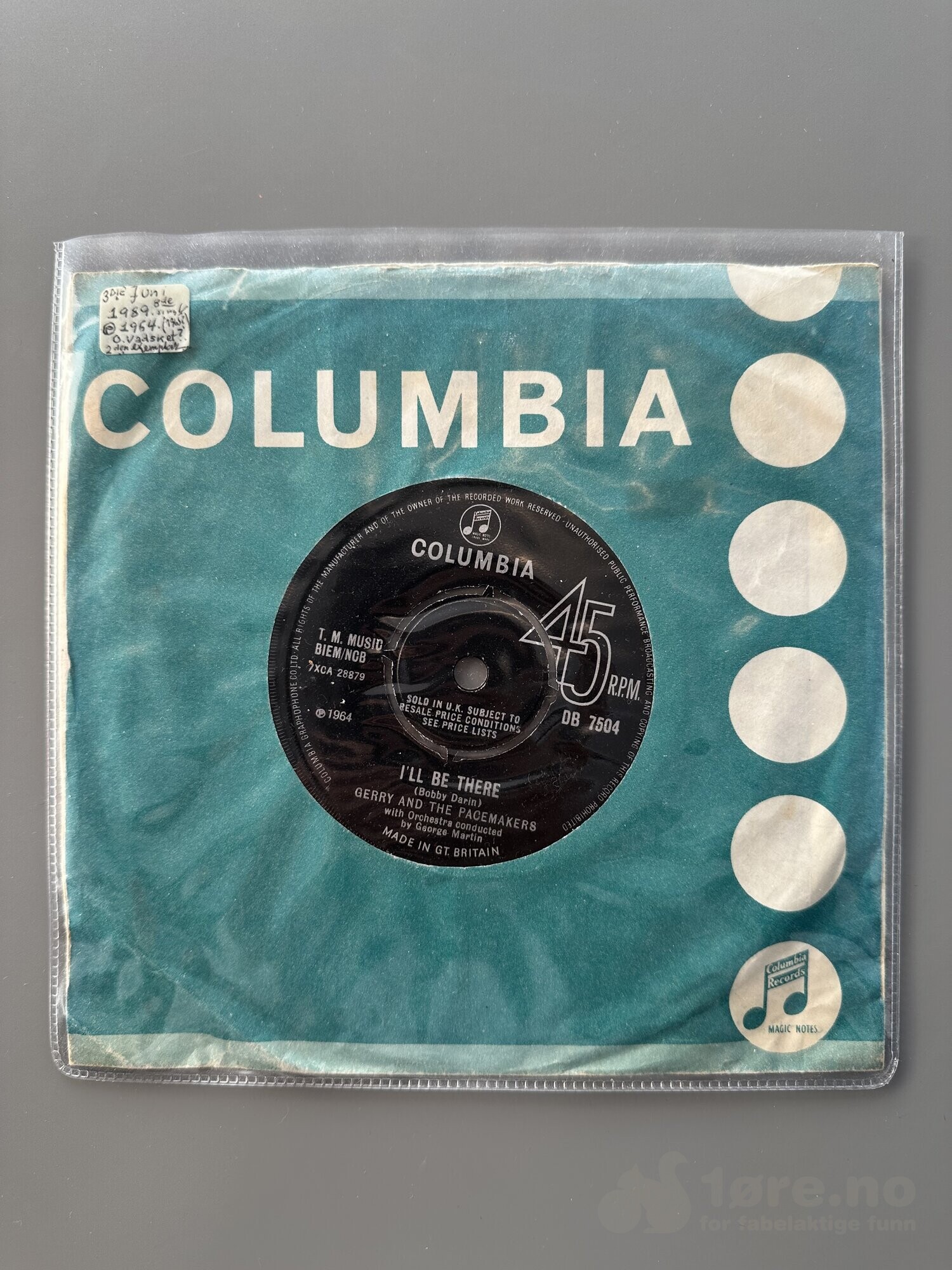 Singel - Gerry and The Pacemakers - Baby you’re so good to me
