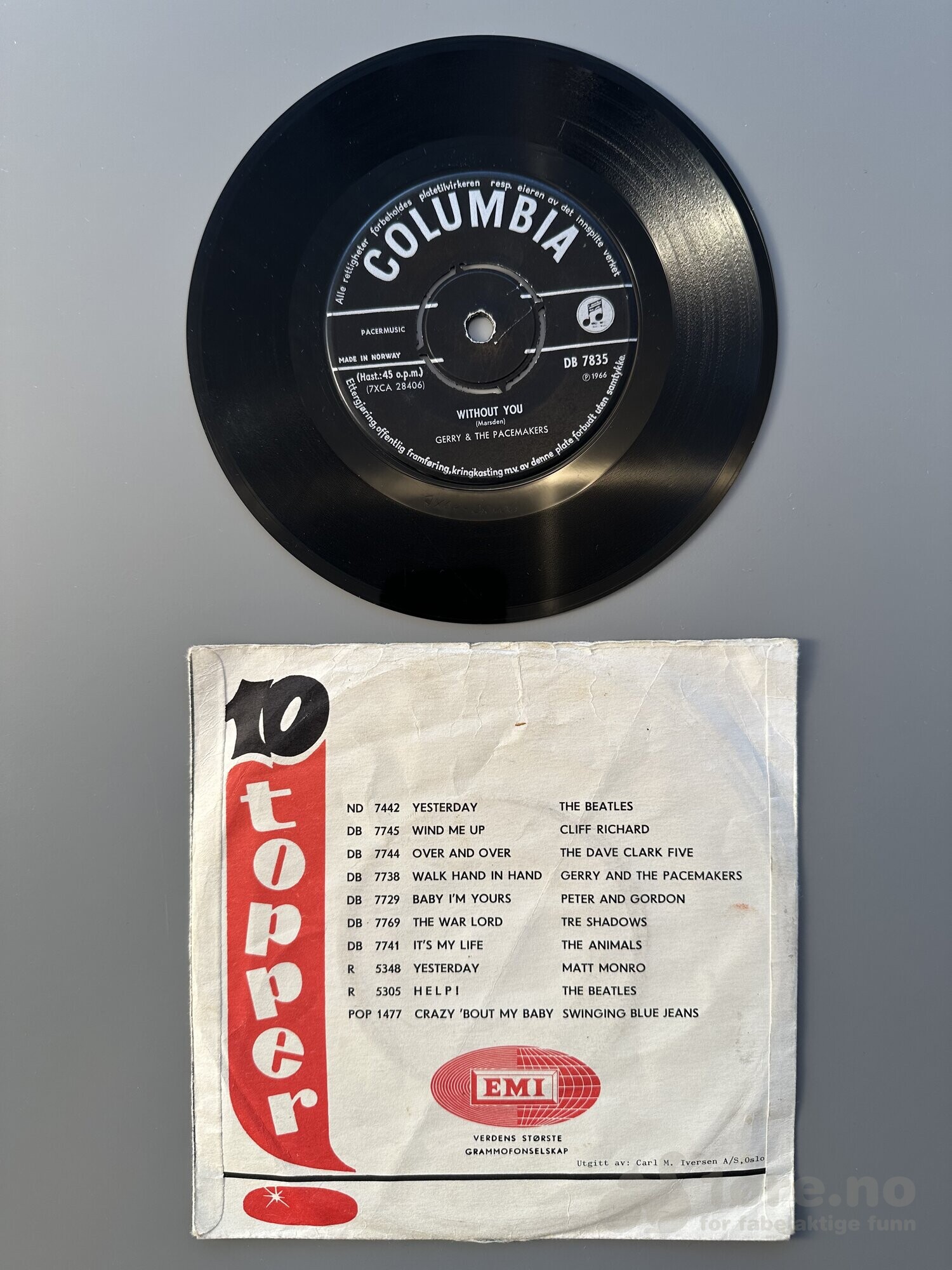 Singel – Gerry and the Pacemakers – La la la, bilde 3