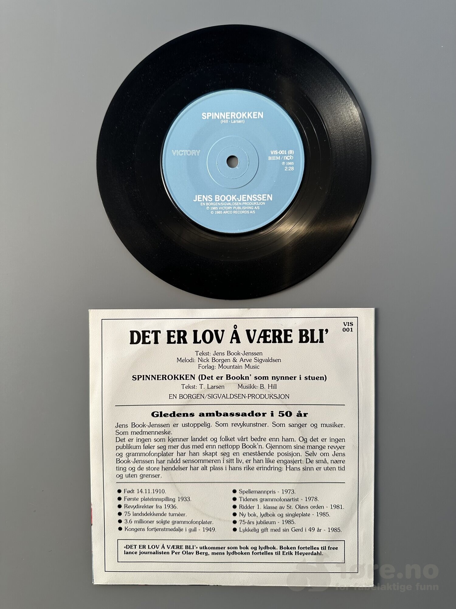 Singel - Jens Book-Jenssen - Det er lov å være bli’!, bilde 3