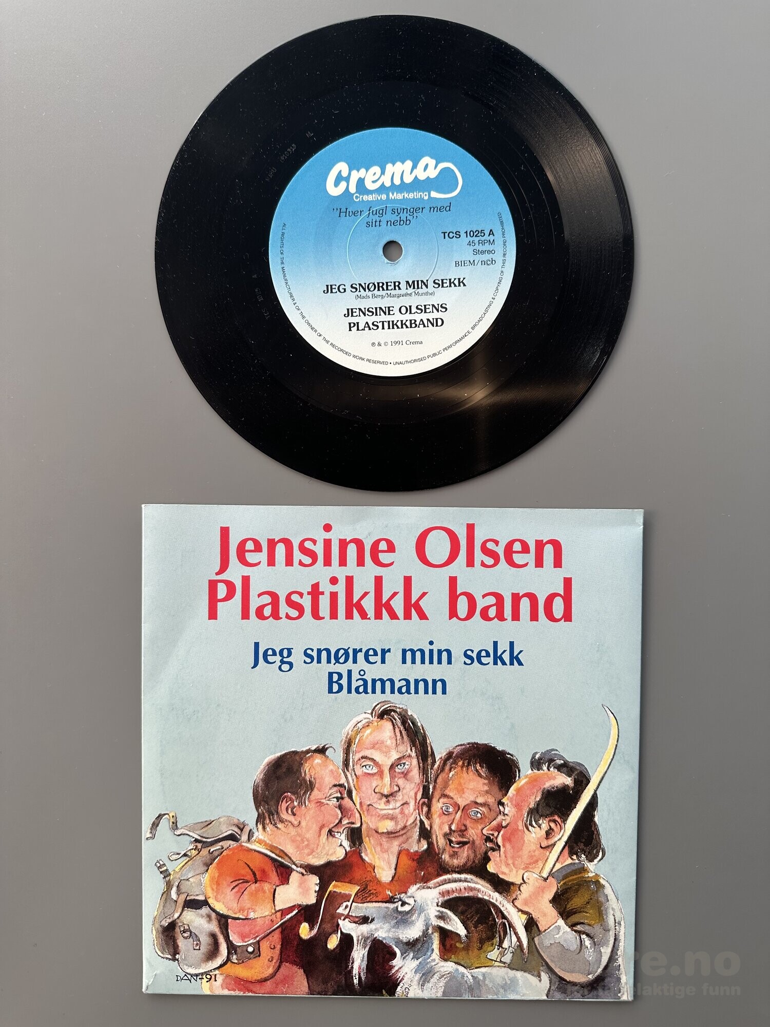 Singel - Jensine Olsen Plastikk Band - Jeg snører min sekk, bilde 2