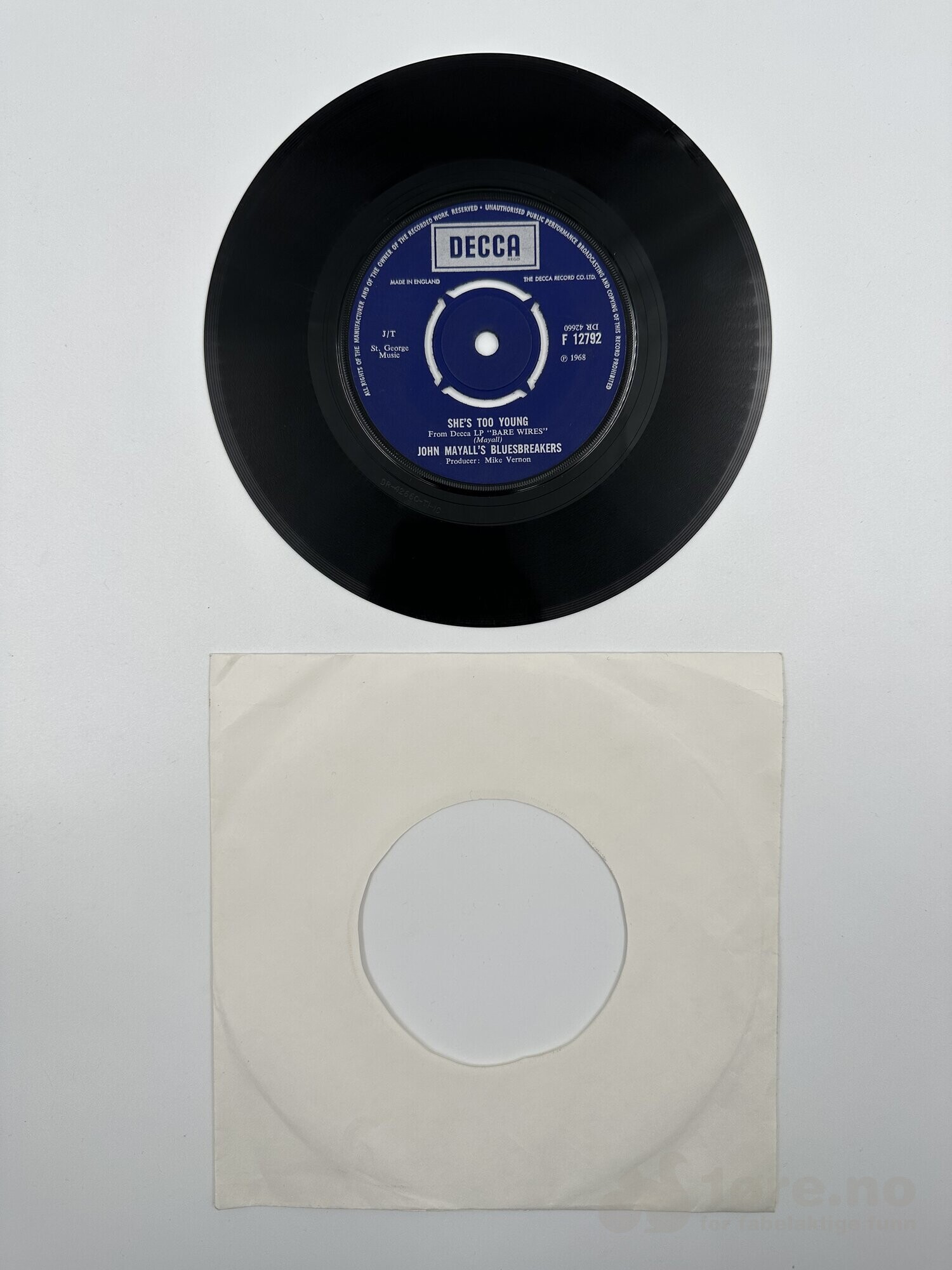 Singel - John Mayall – She`s too young, bilde 2