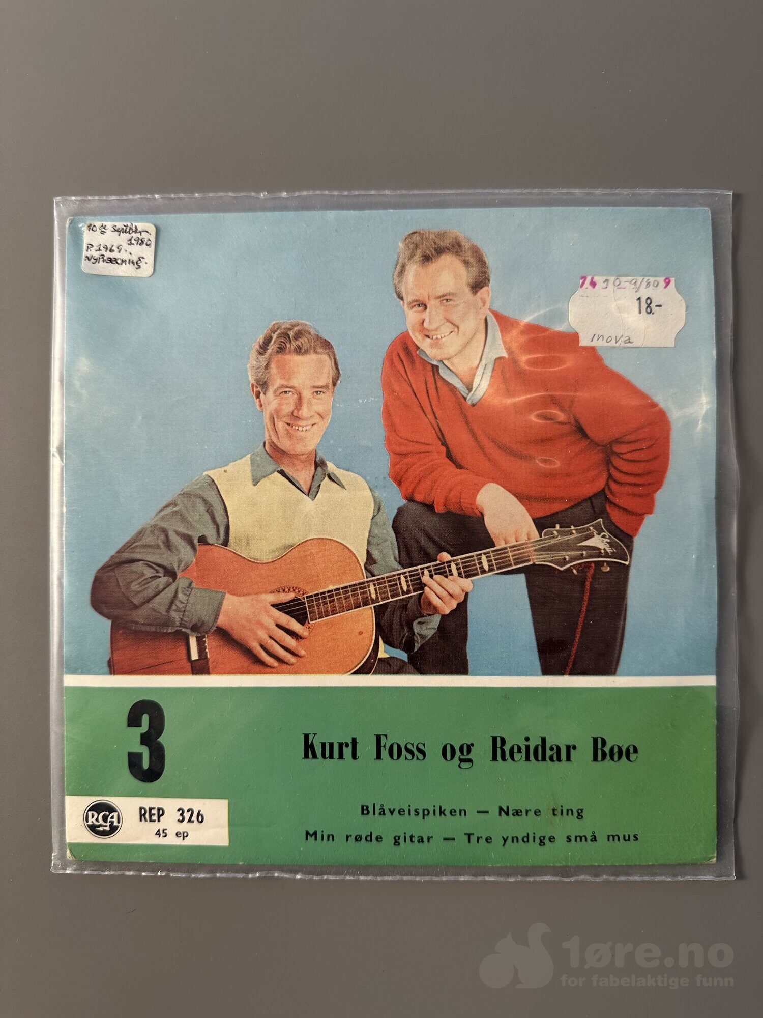 Singel - Kurt Foss og Reidar Bøe - Blåveispiken