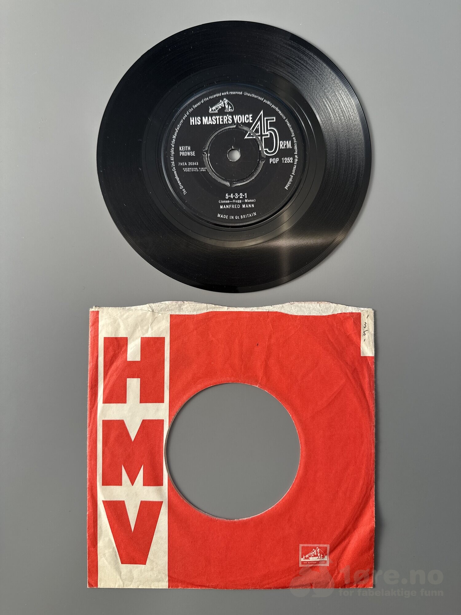 Singel - Manfred Mann - 5-4-3-2-1, bilde 2