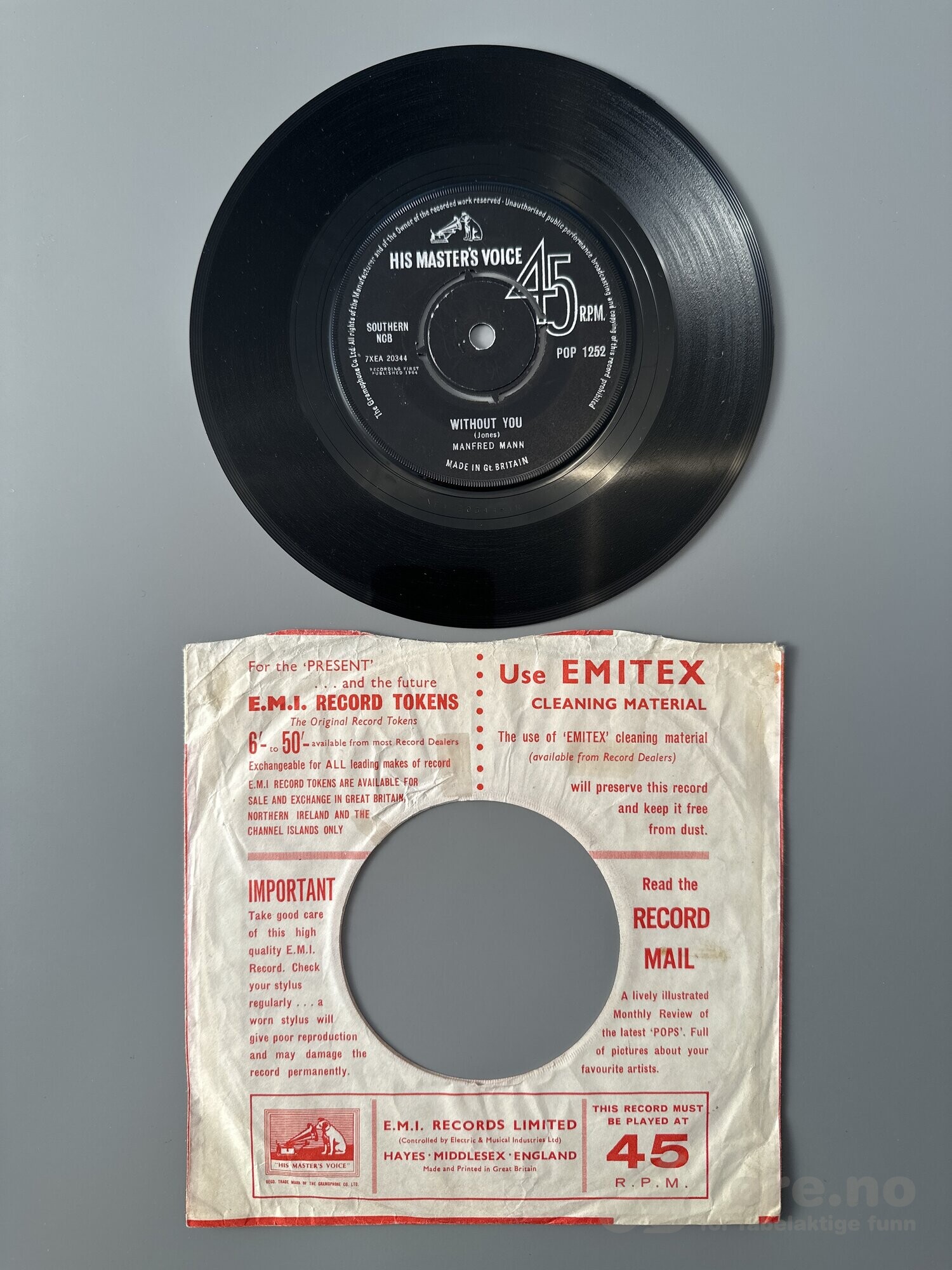 Singel - Manfred Mann - 5-4-3-2-1, bilde 3