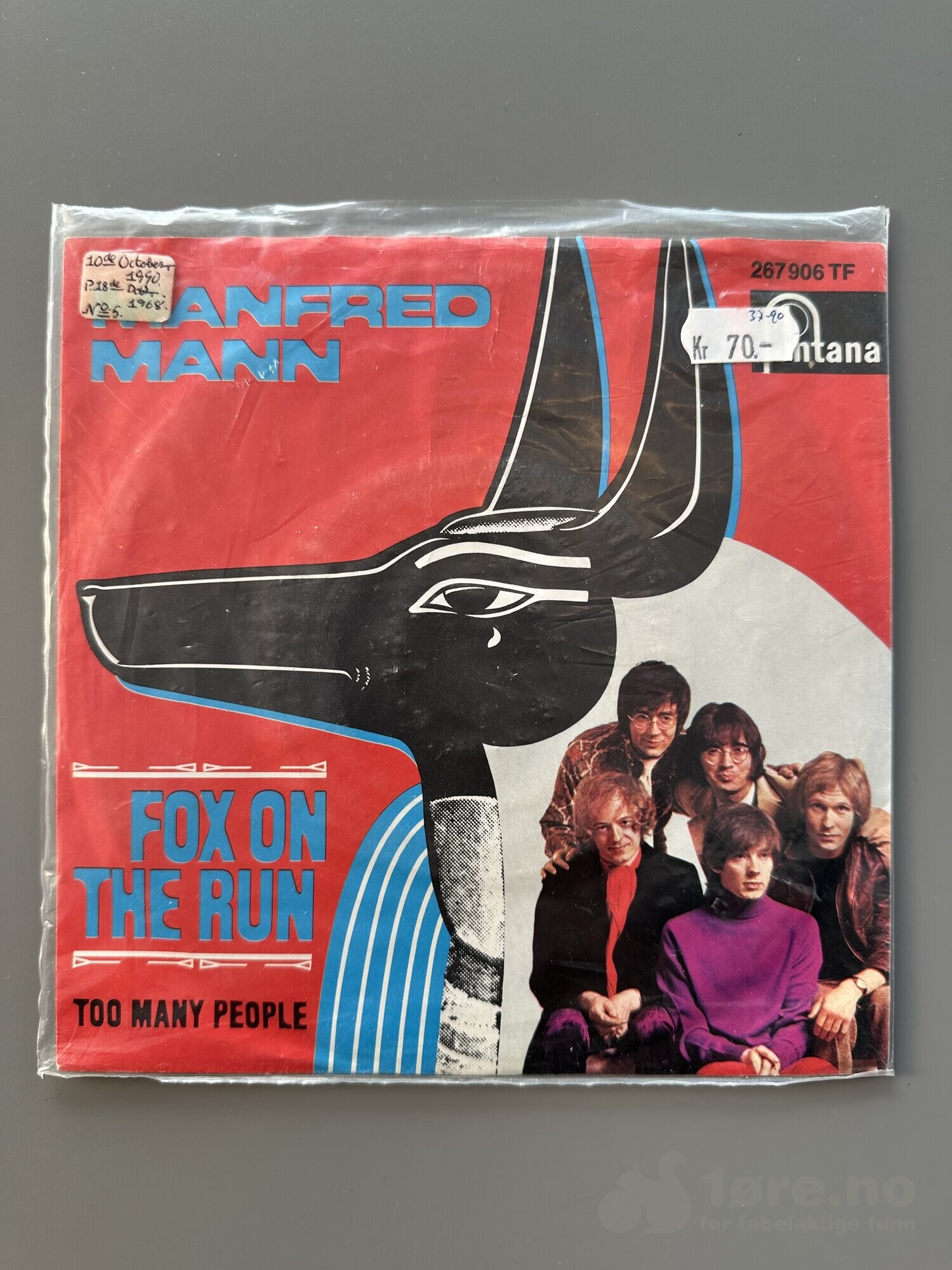 Singel - Manfred Mann - Fox On The Run