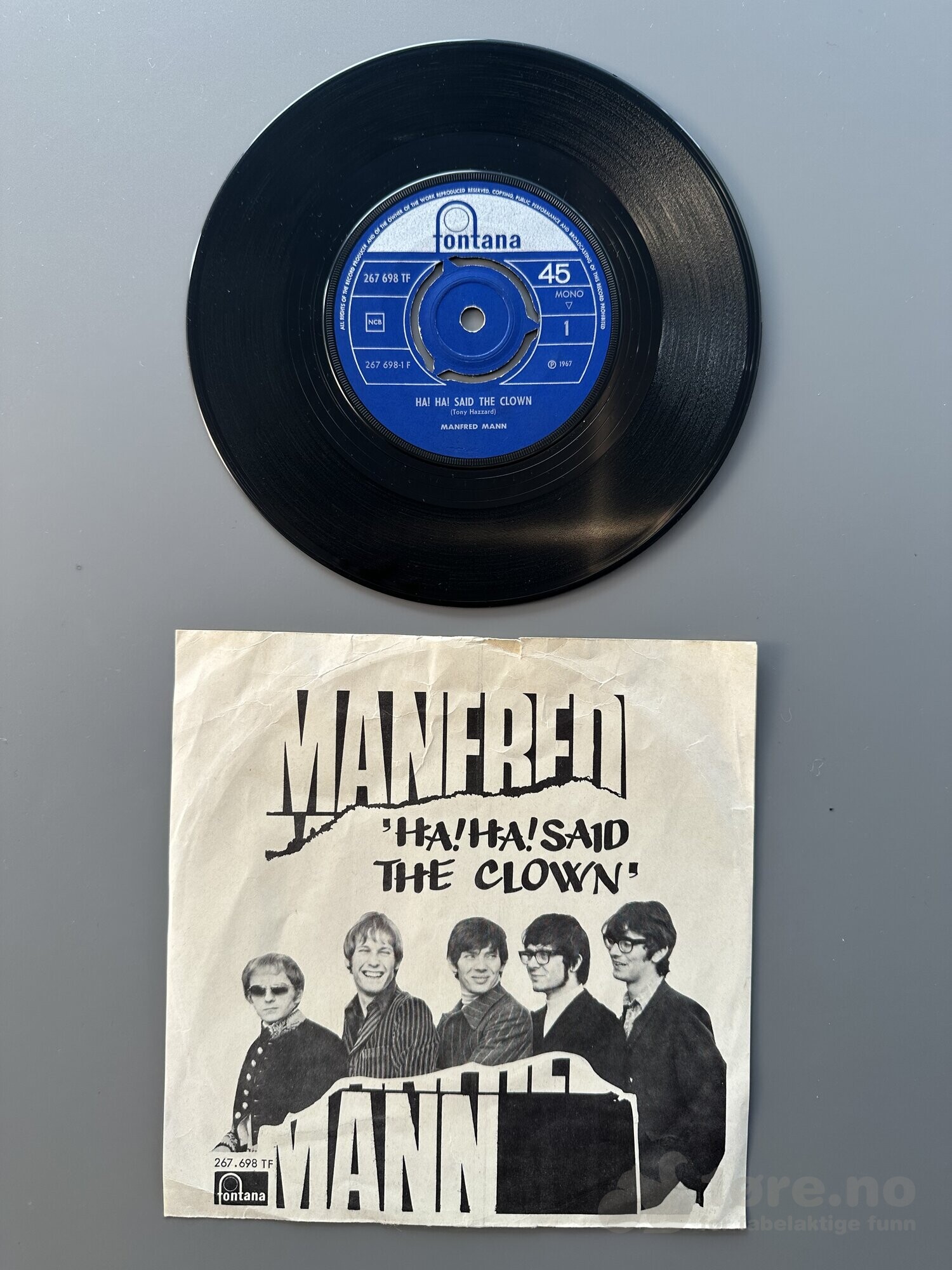 Singel - Manfred Mann- Ha! Ha! Said The Clown, bilde 2