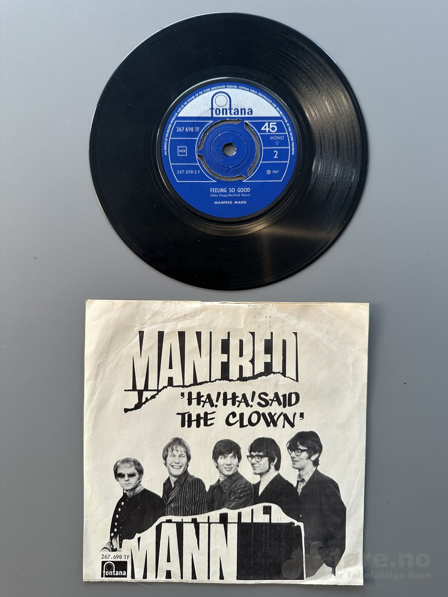 Singel - Manfred Mann- Ha! Ha! Said The Clown, bilde 3