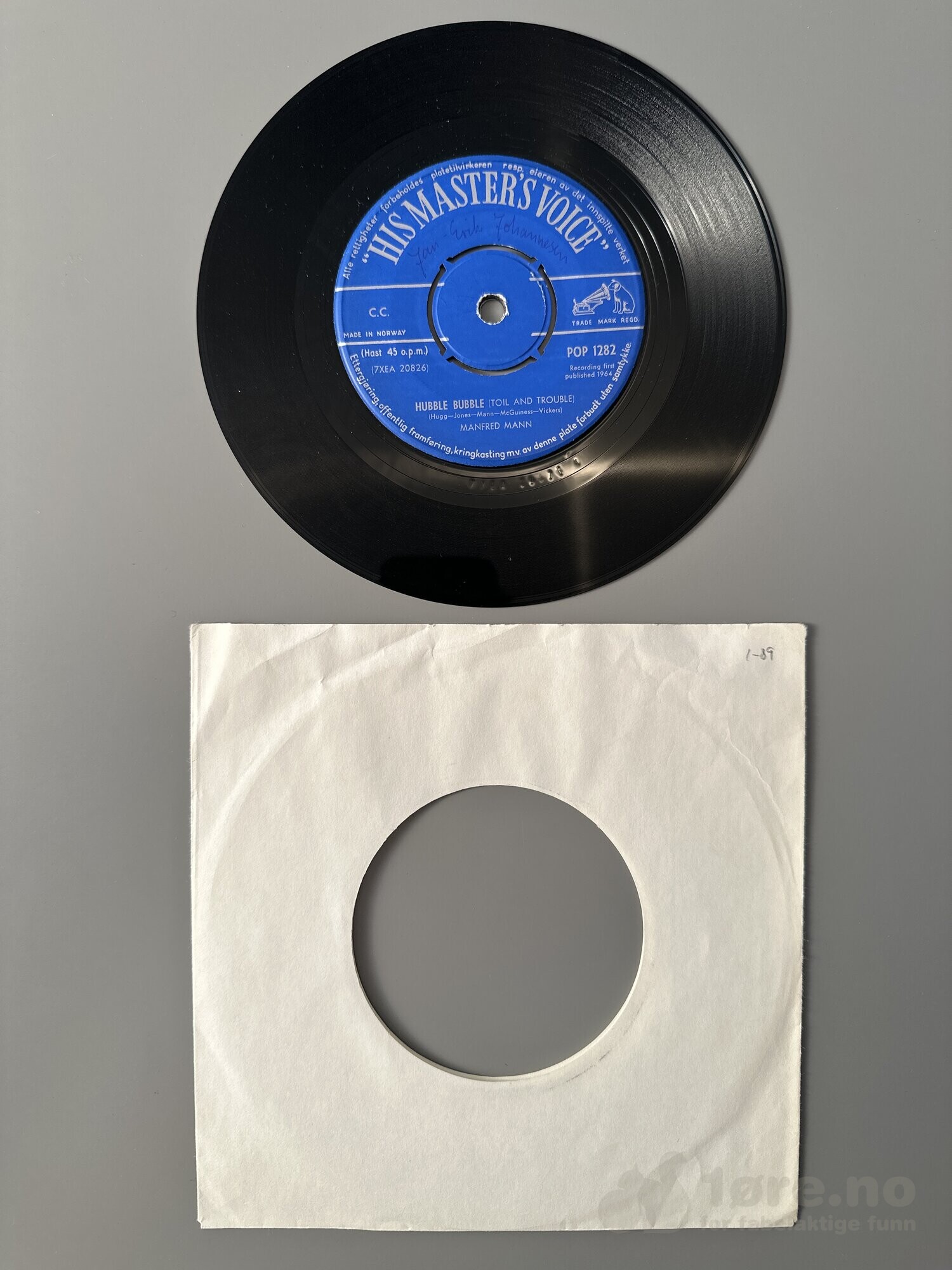 Singel - Manfred Mann - Hubble Bubble, bilde 2