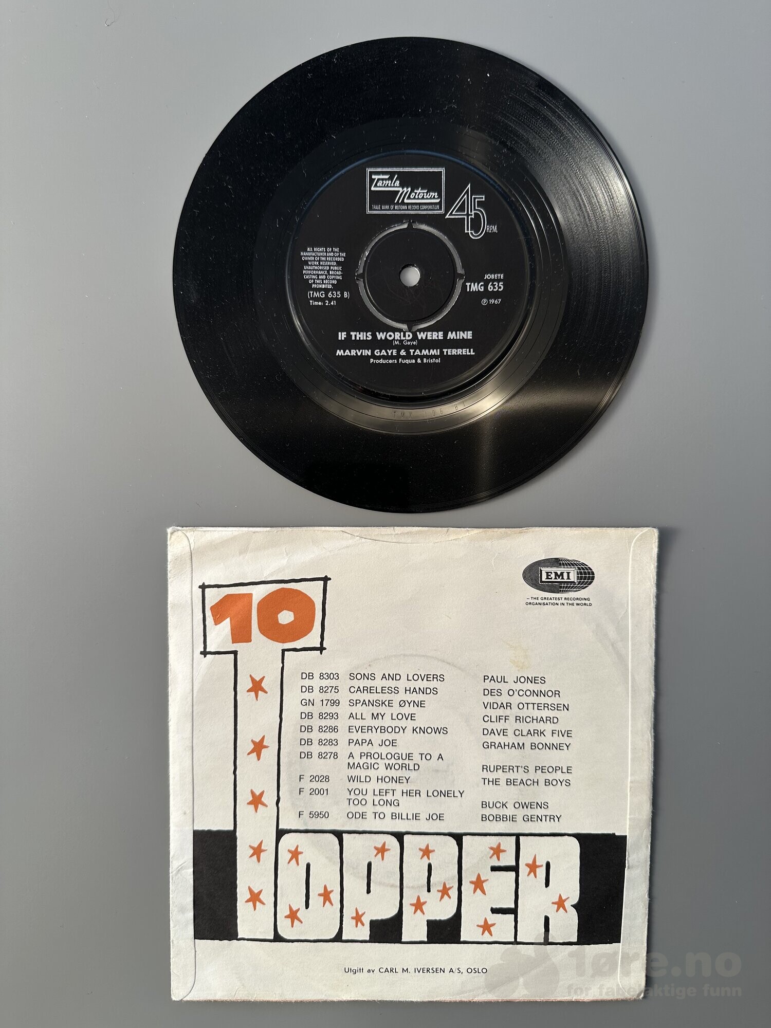 Singel - Marvin Gaye & Tammi Terrell - If this world were mine, bilde 3