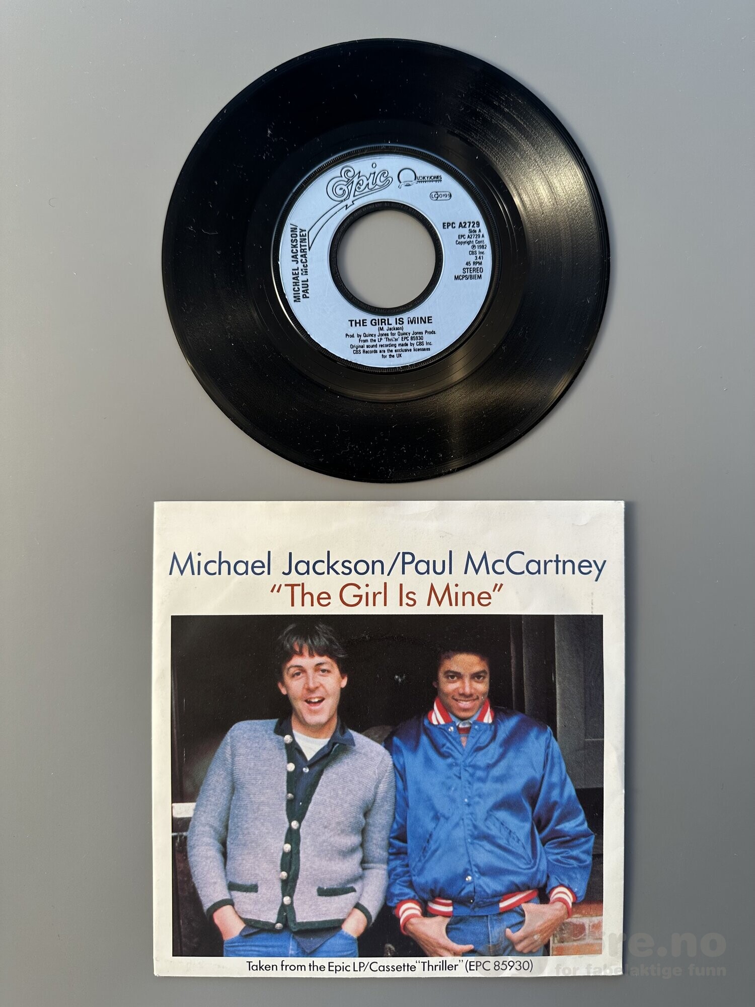 Singel- Michael Jackson/Paul McCartney- The Girl Is Mine, bilde 2