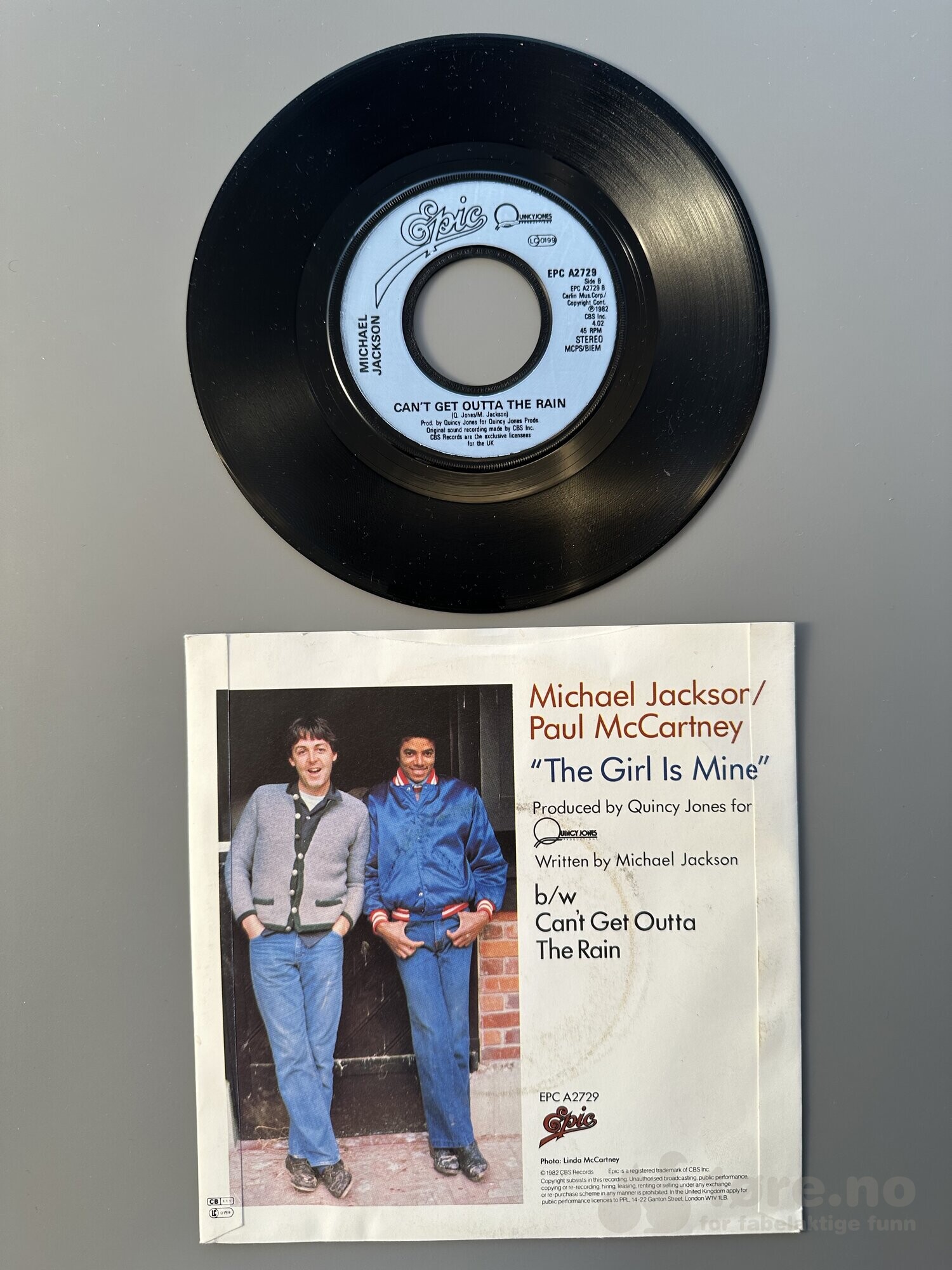 Singel- Michael Jackson/Paul McCartney- The Girl Is Mine, bilde 3