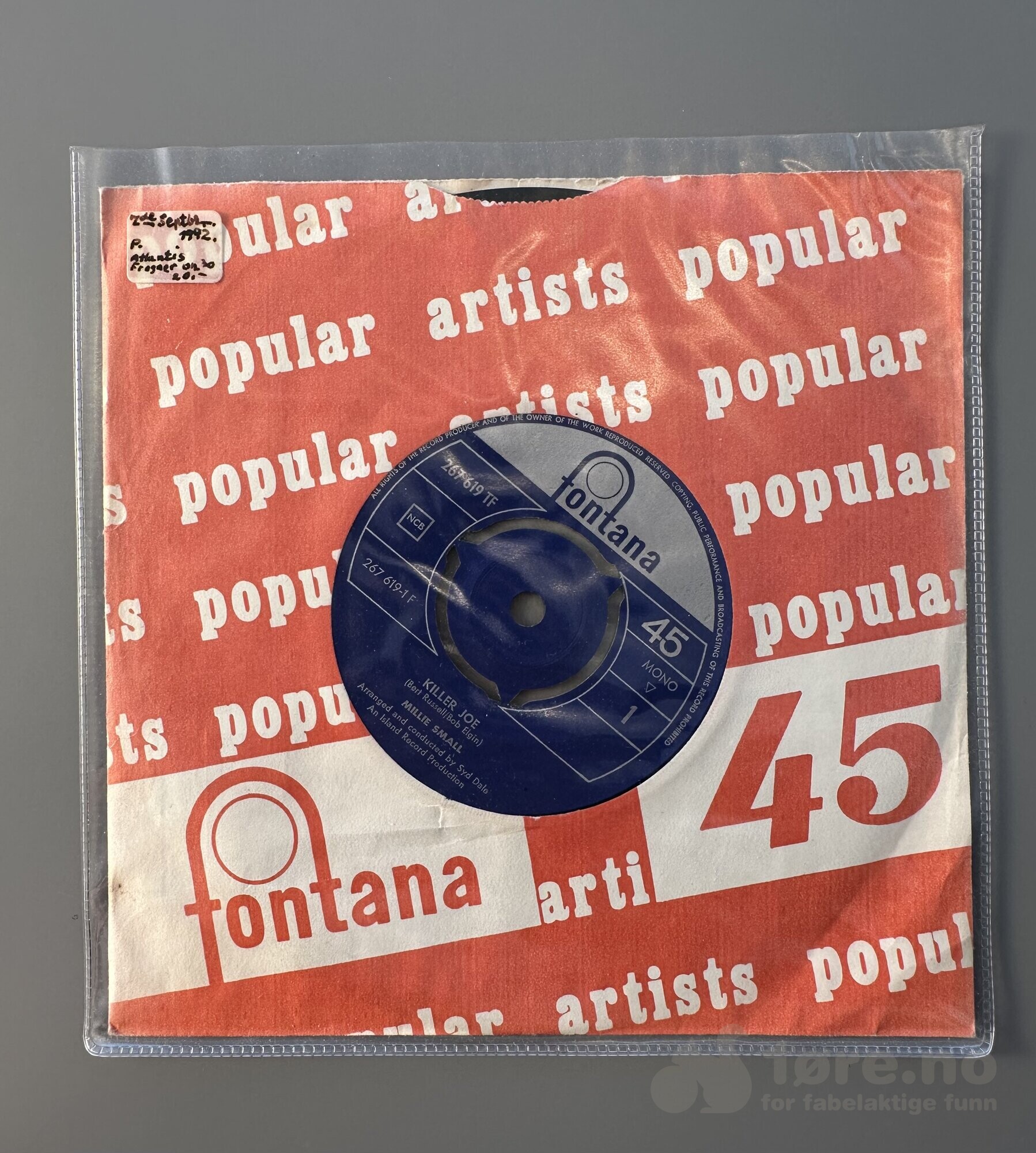 Singel - Millie Small - Killer Joe