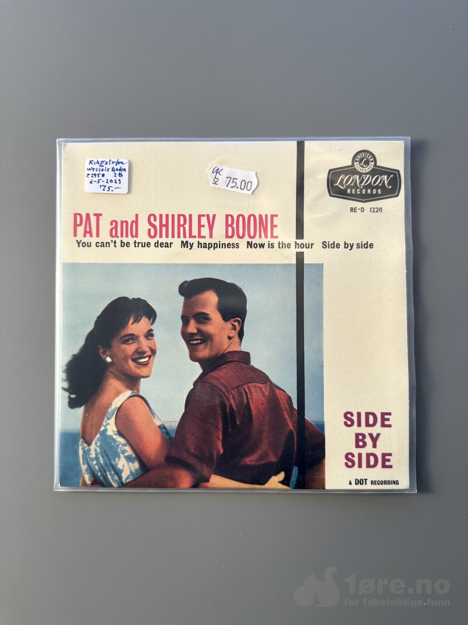 Singel – Pat and Shirley Boone – Side by Side
