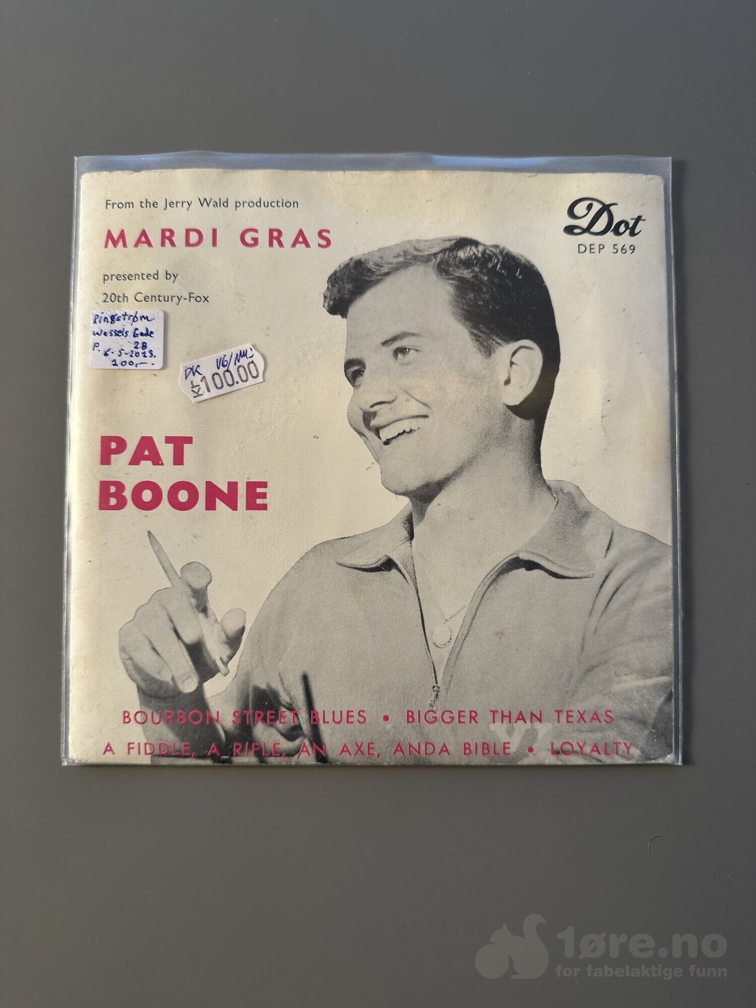 Singel – Pat Boone – Mardi Gras