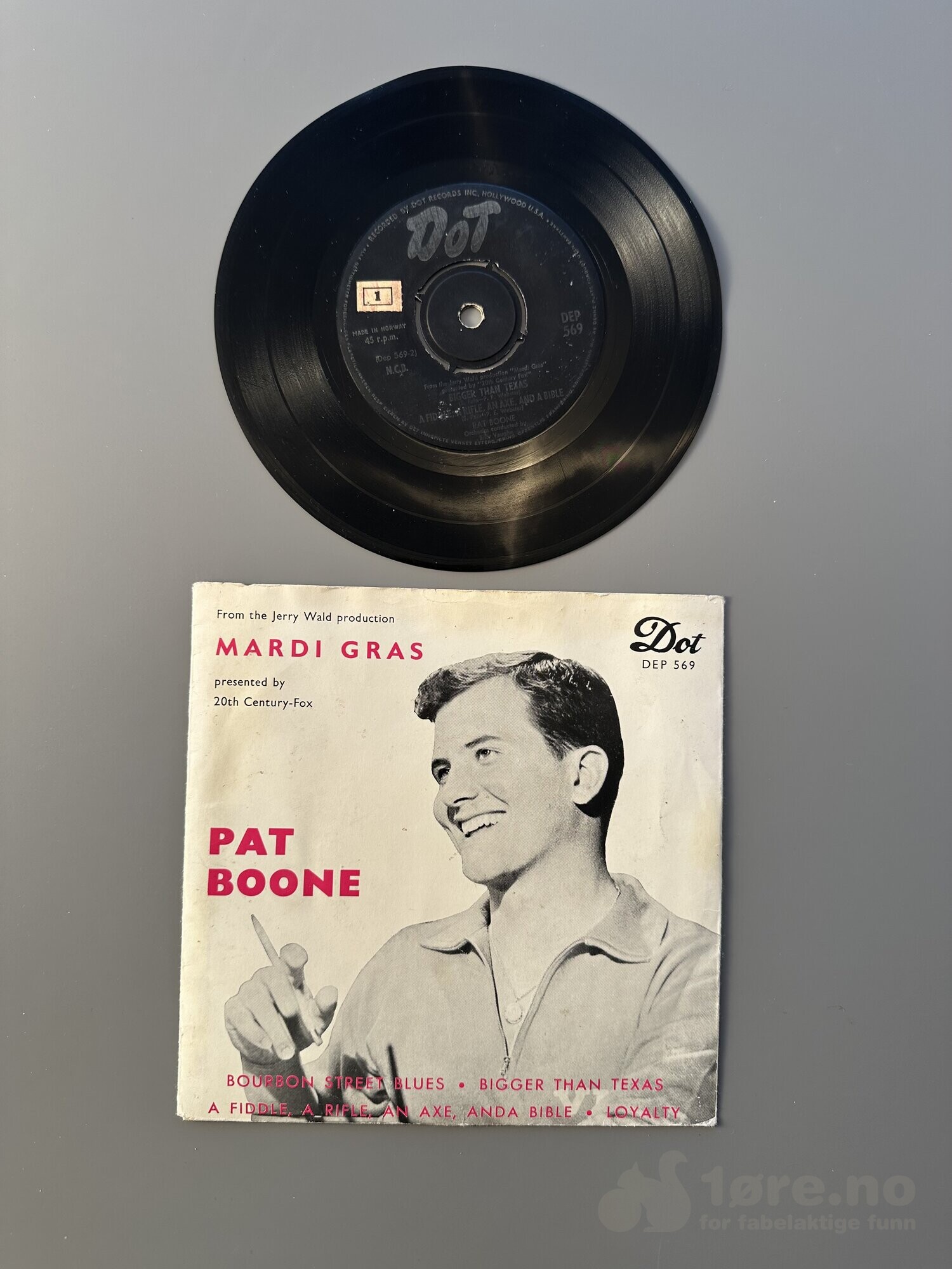 Singel – Pat Boone – Mardi Gras, bilde 2
