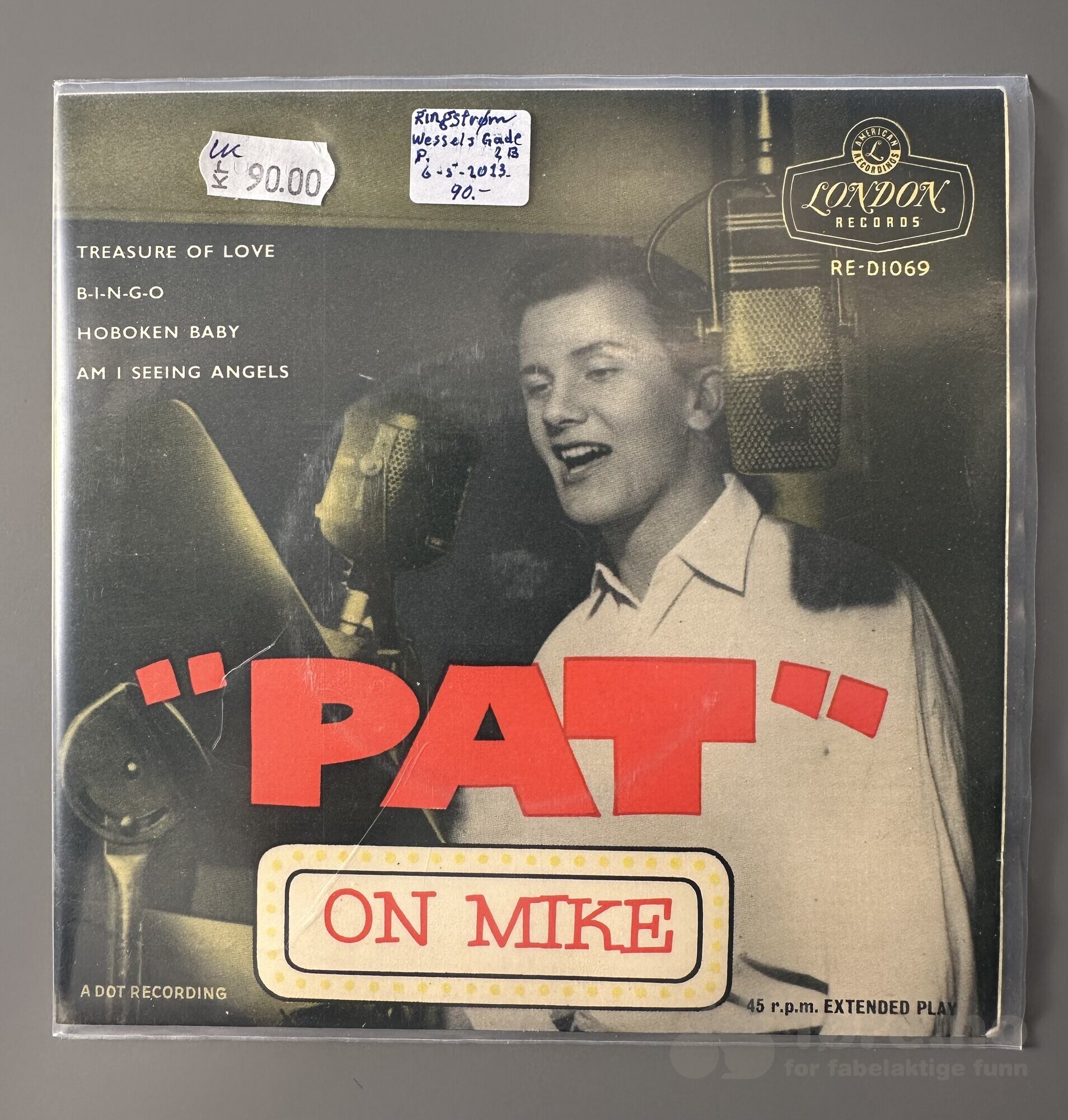 Singel - Pat Boone - Pat on Mike