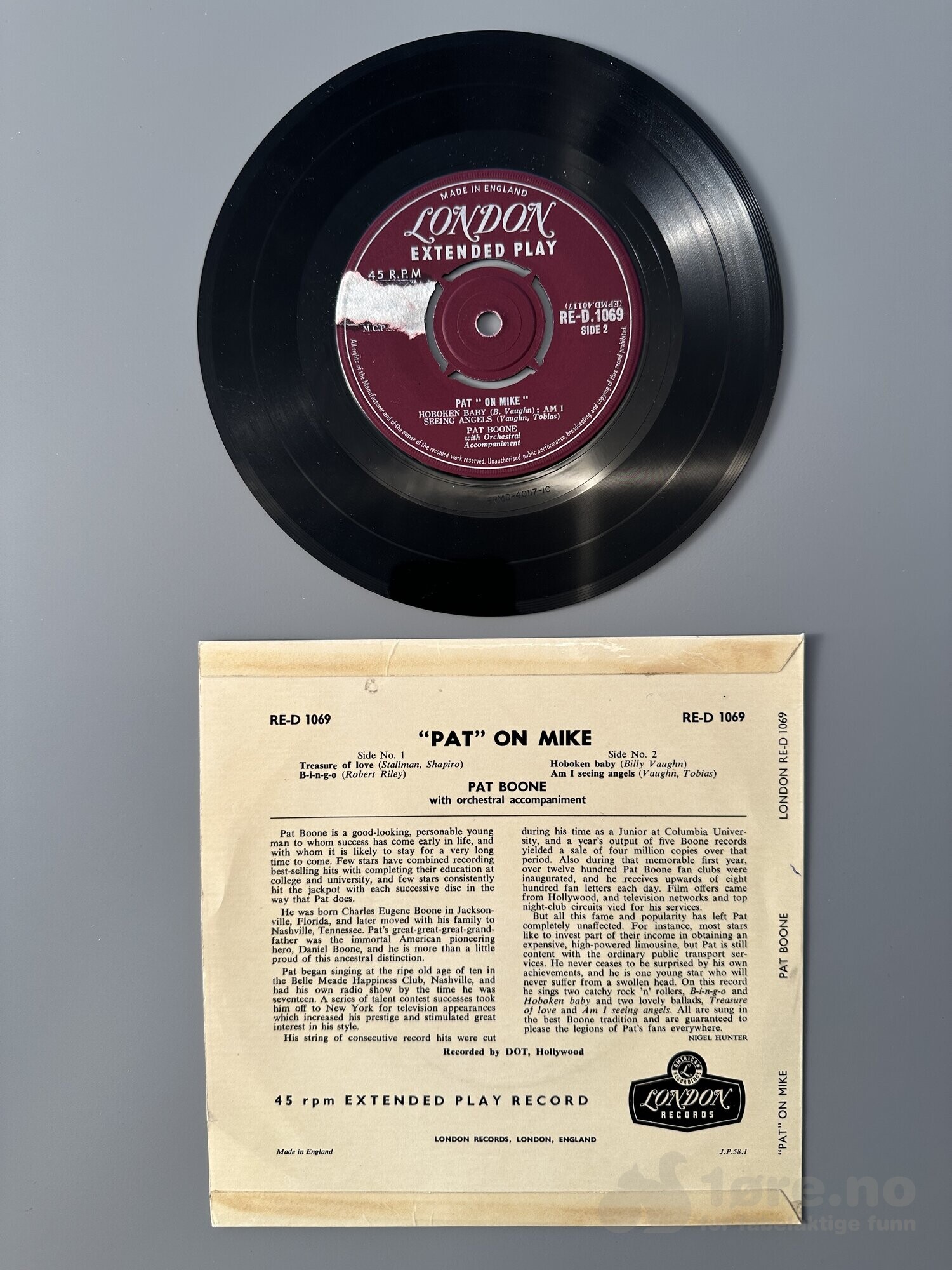 Singel - Pat Boone - Pat on Mike, bilde 3