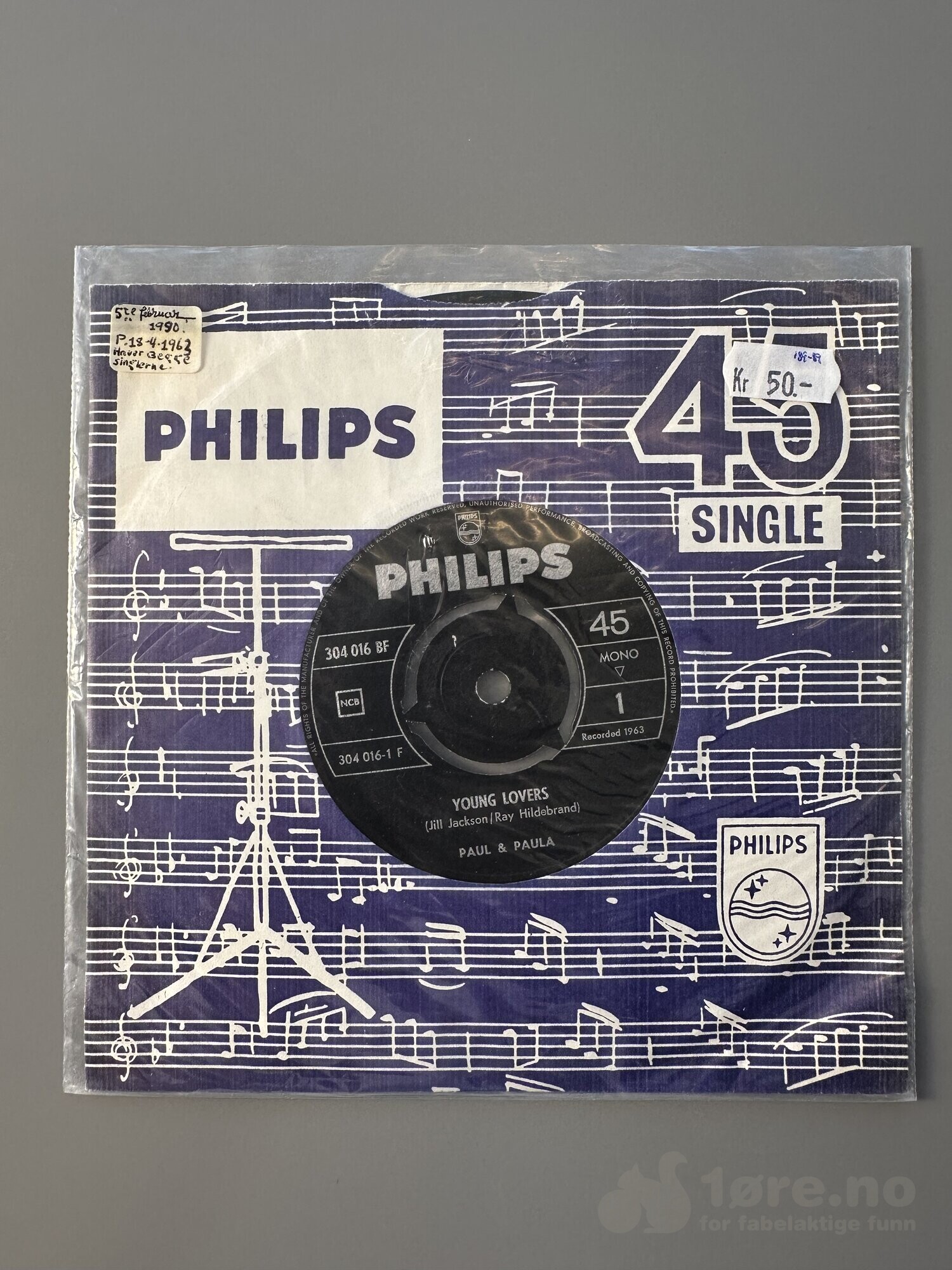 Singel - Paul & Paula - Young Lovers