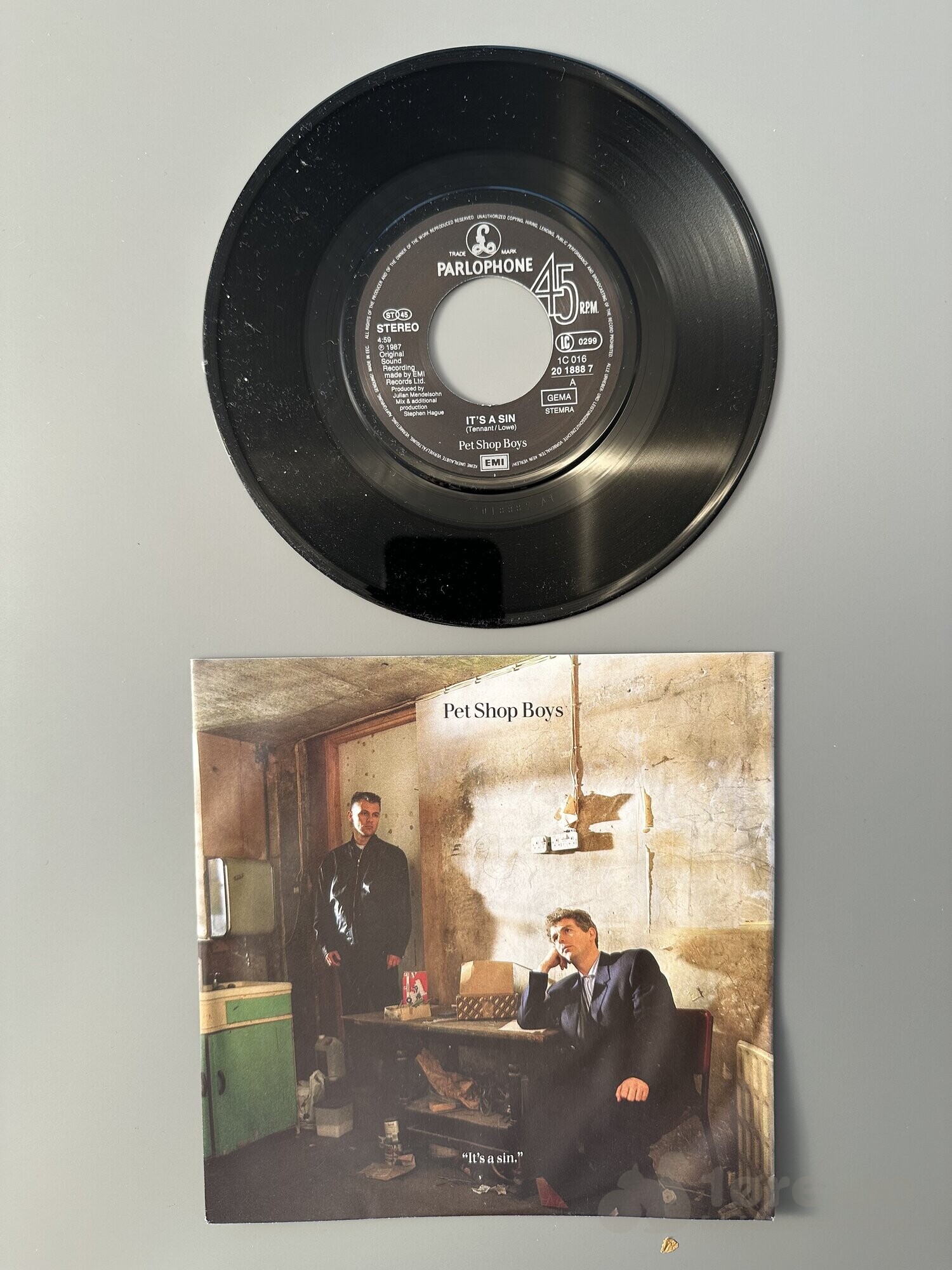 Singel - Pet Shop Boys - It’s a sin, bilde 2