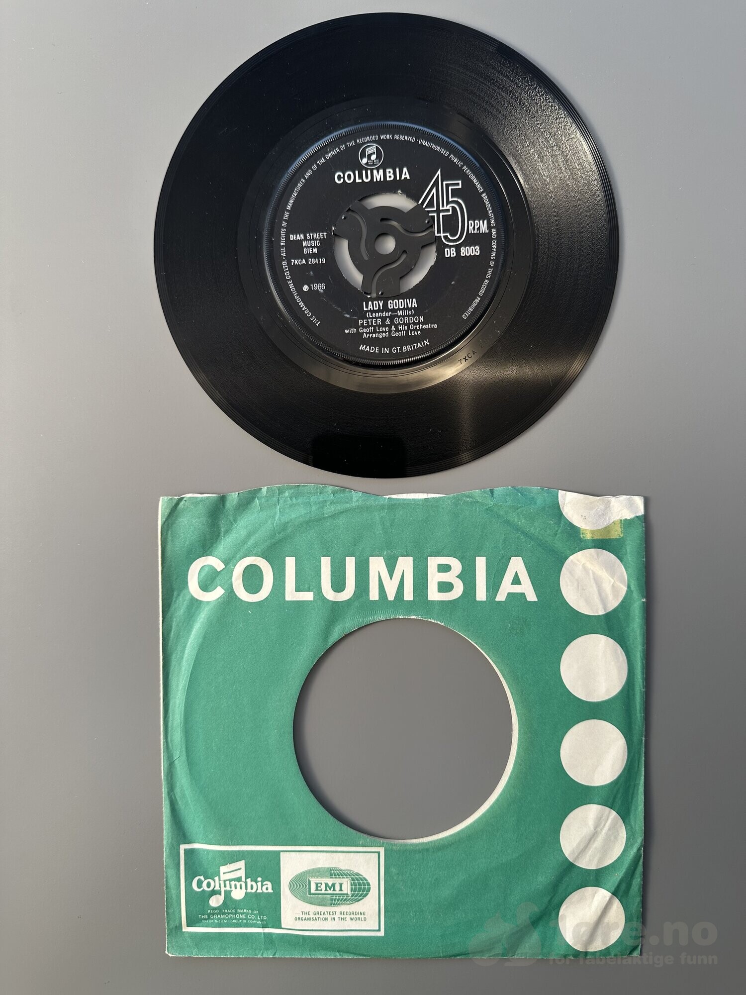 Singel - Peter & Gordon - Lady Godiva, bilde 2