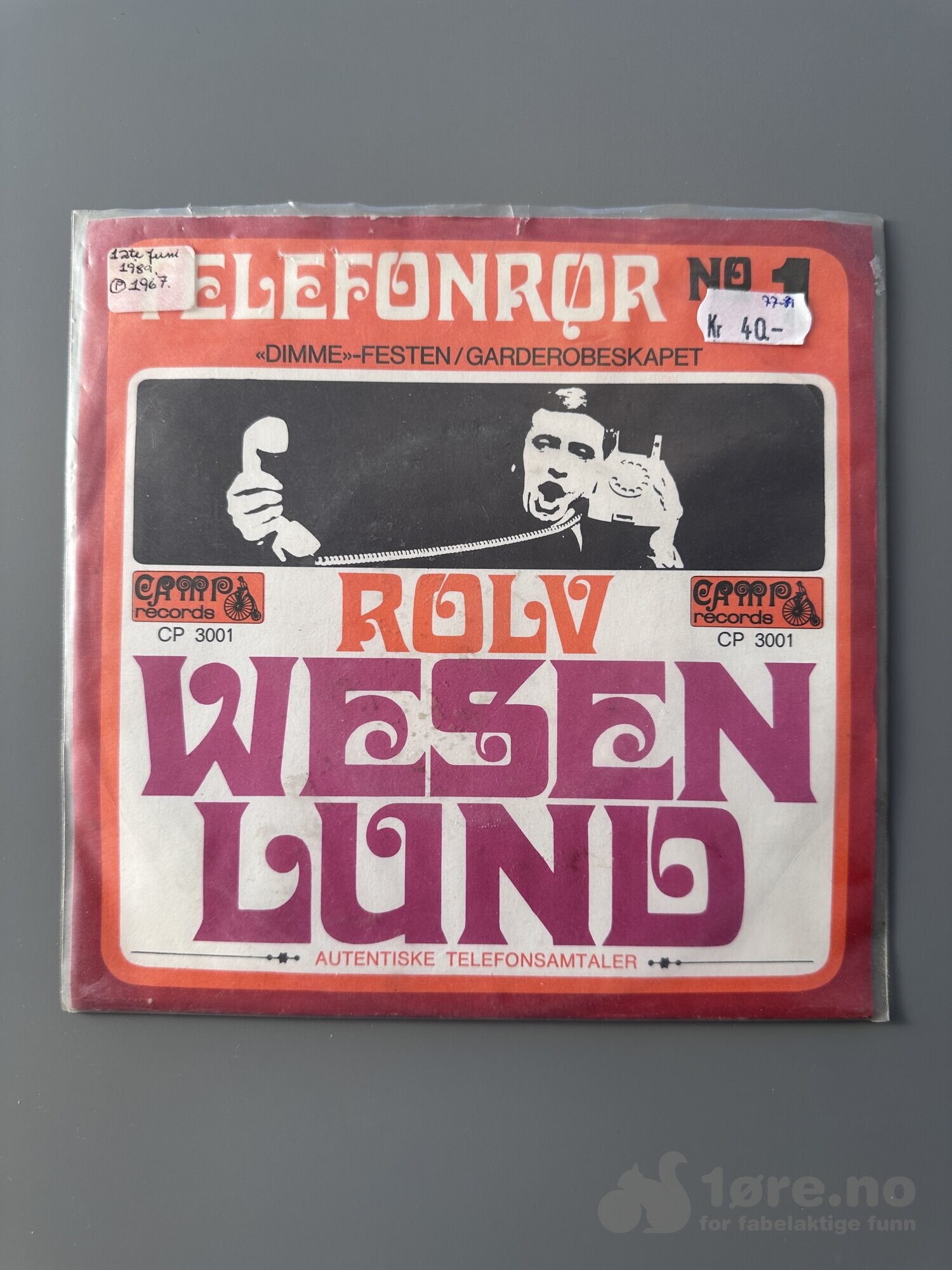 Singel - Rolv Wesenlund - Telefonrør