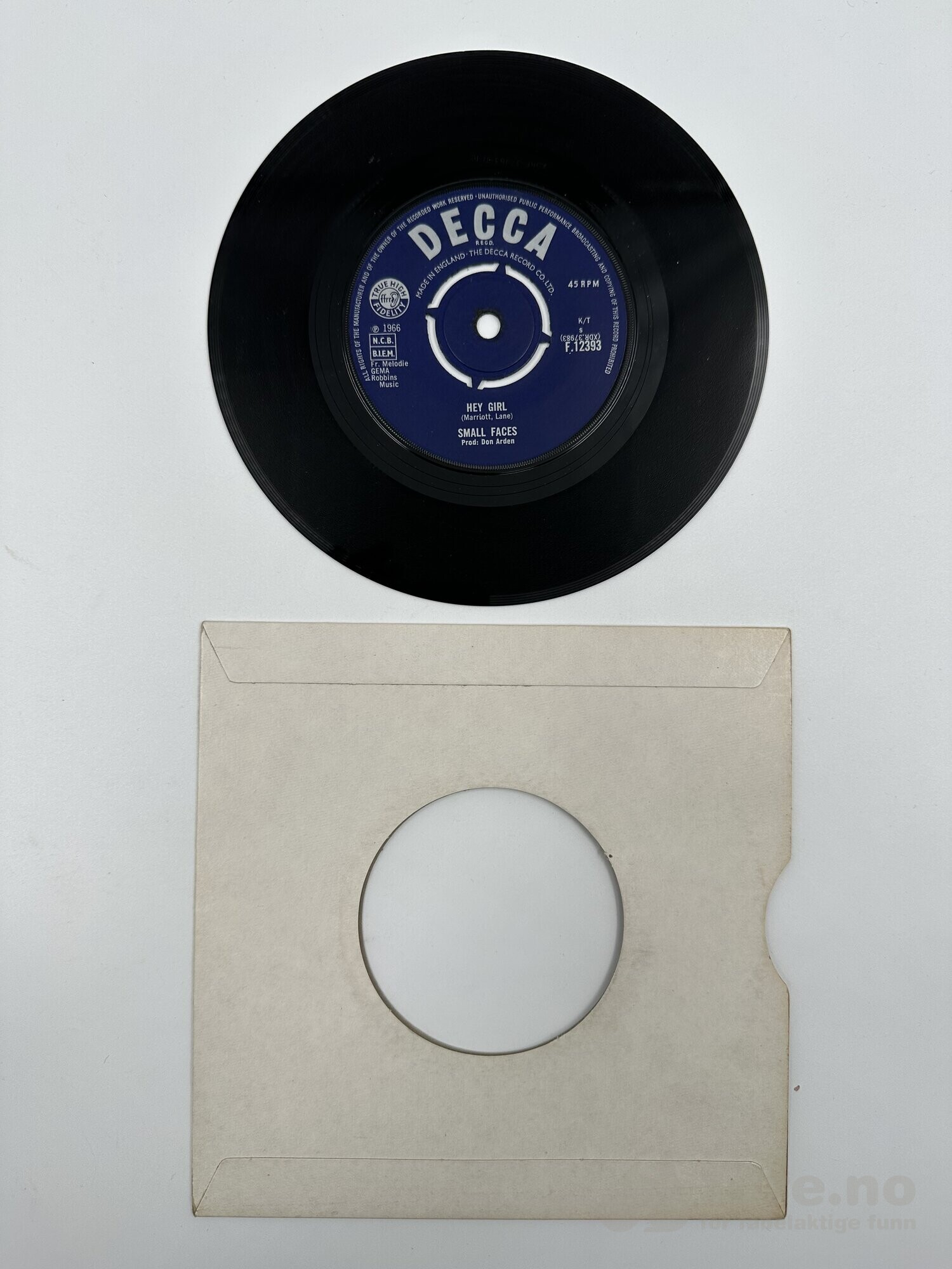Singel - Small Faces – Hey girl, bilde 2