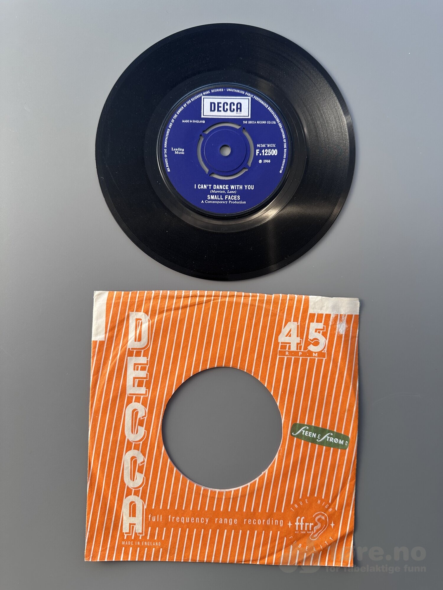 Singel - Small Faces - I can’t dance with you, bilde 2