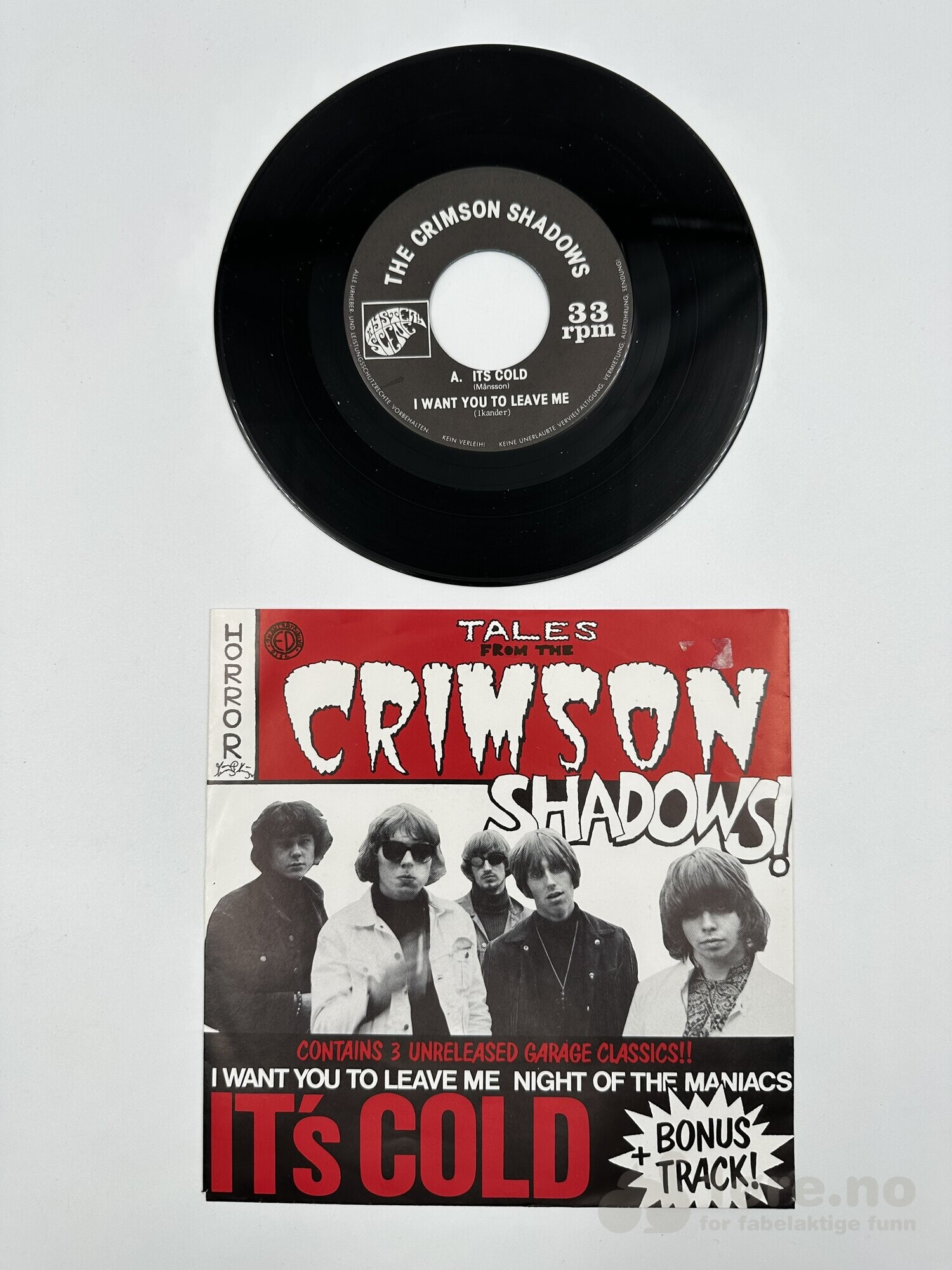 Singel - Tales from the Crimson shadows – It`s cold, bilde 2