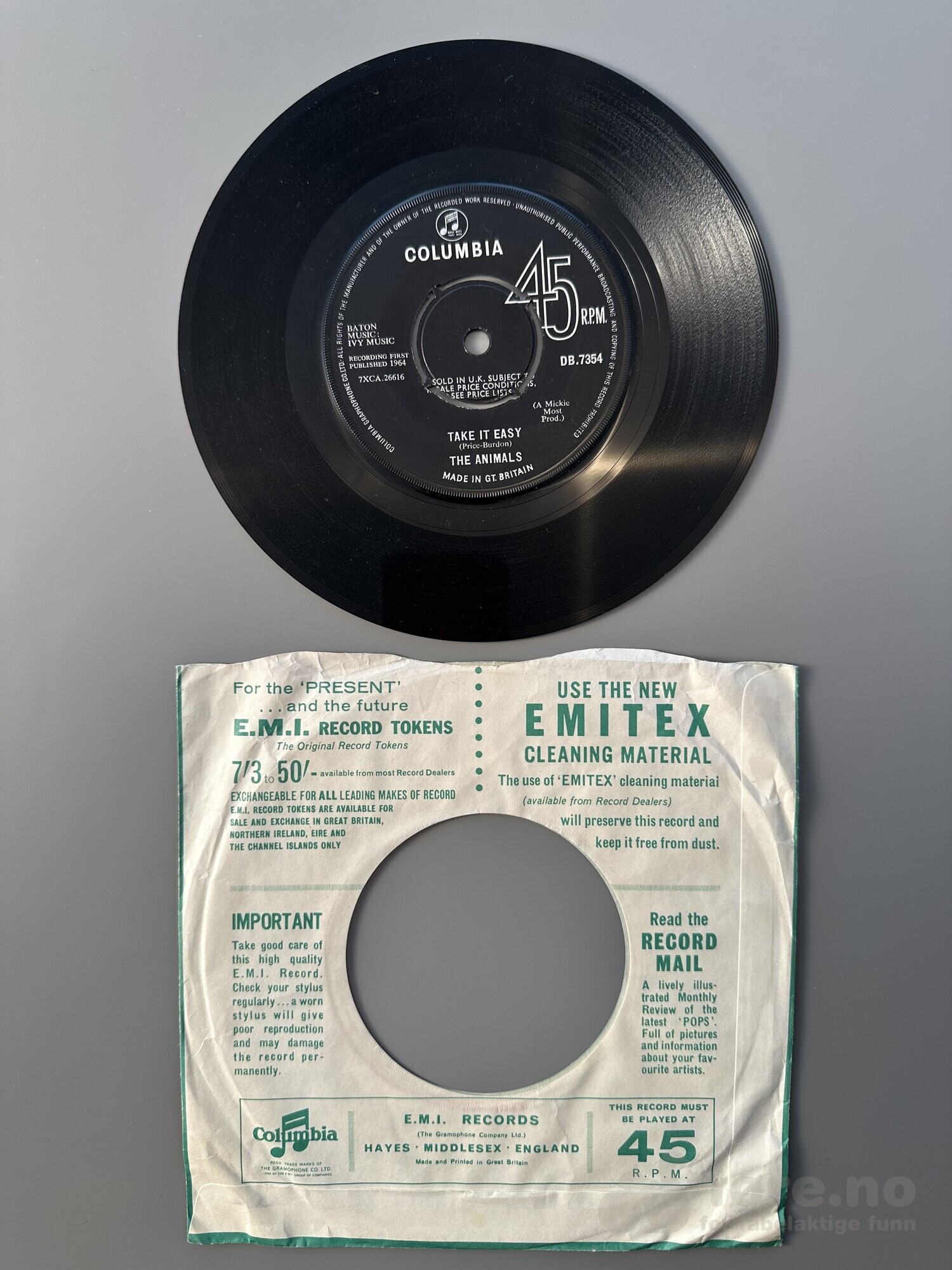 Singel - The Animals - I’m Crying, bilde 3