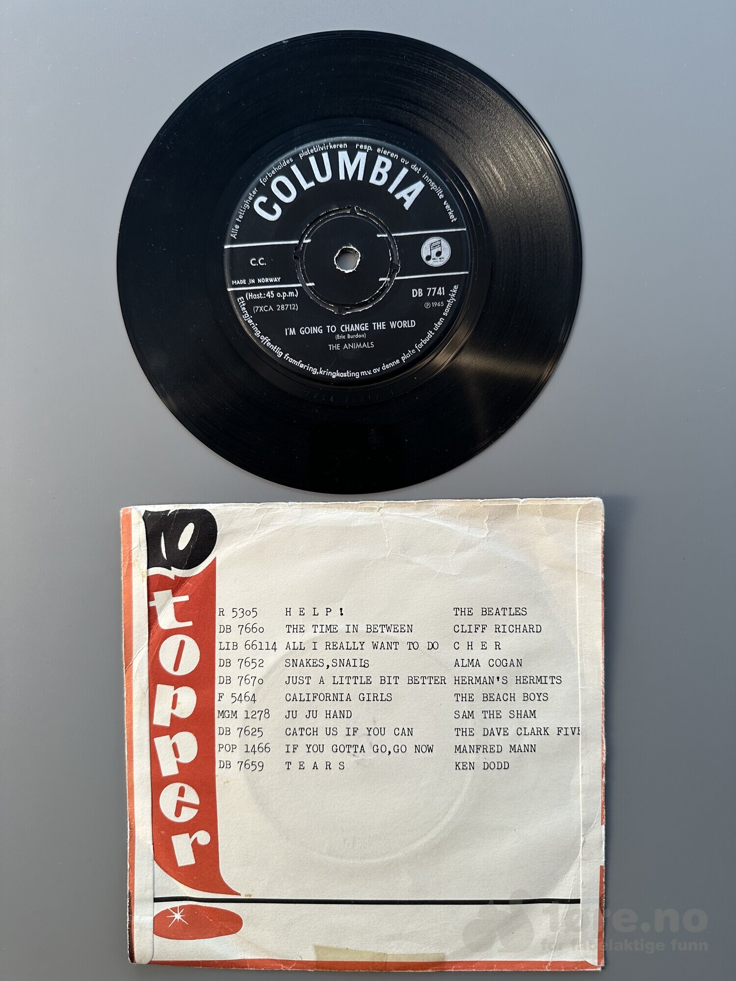 Singel - The Animals - I’m going to change The world, bilde 3