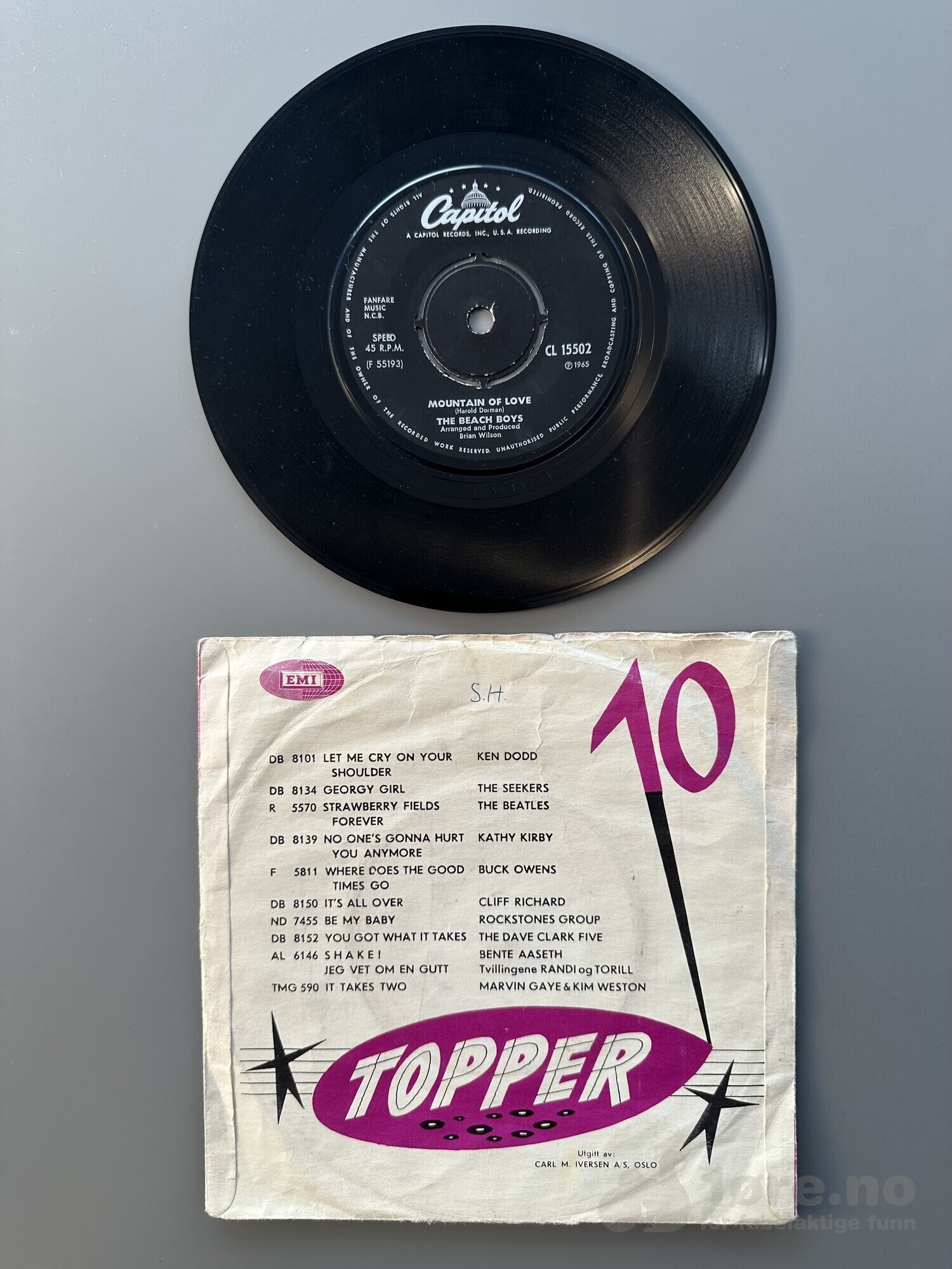 Singel - The Beach Boys - Mountain Of Love, bilde 3