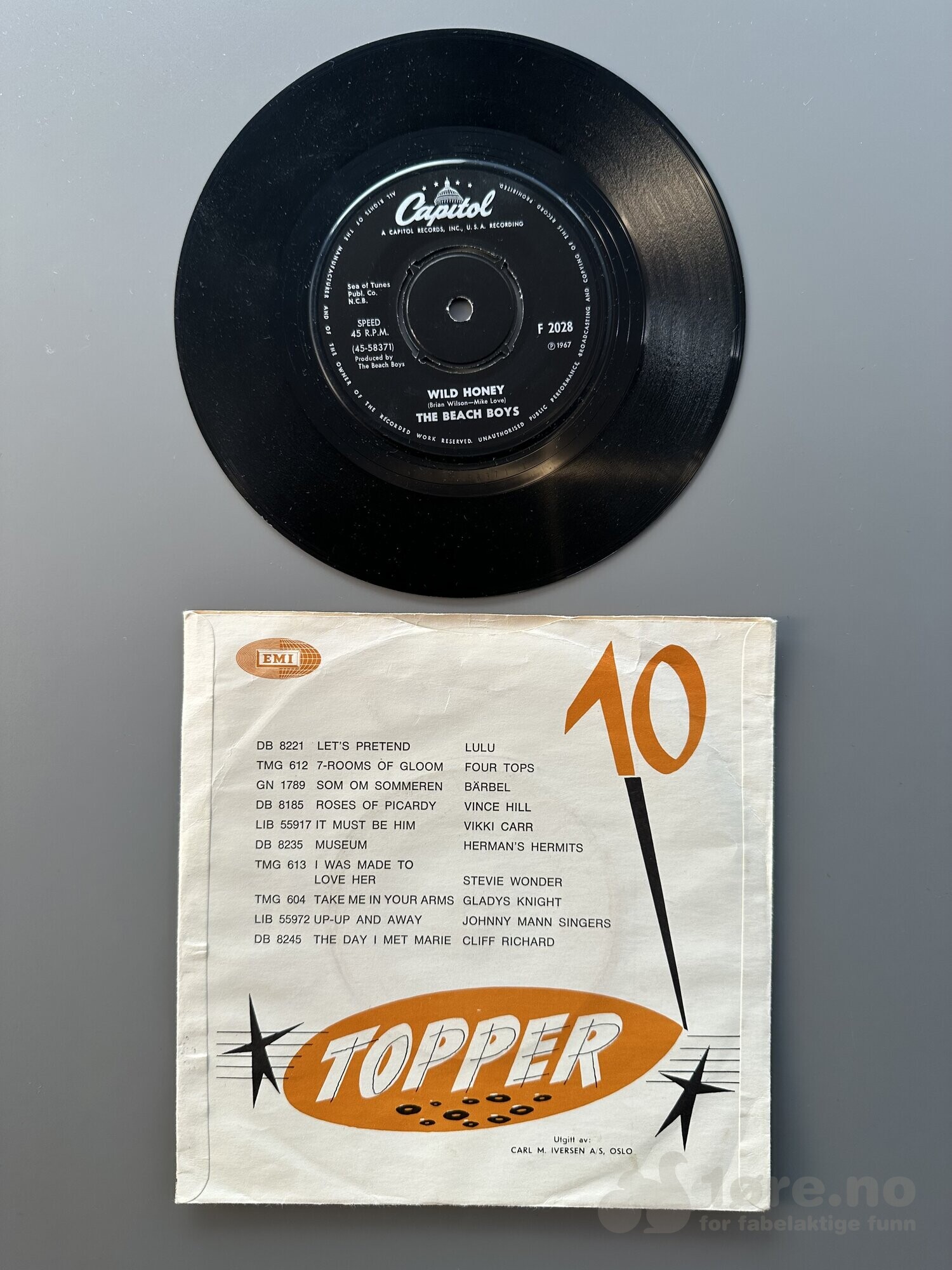 Singel - The Beach Boys - Willd Honey, bilde 3