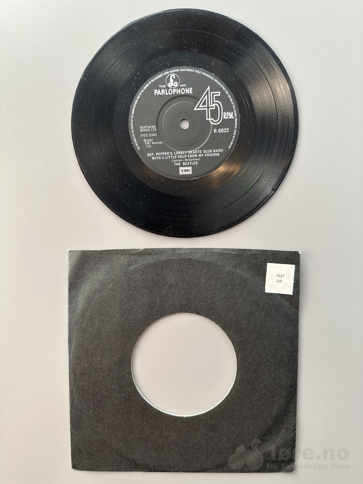Singel - The Beatles - A day in the life, bilde 2