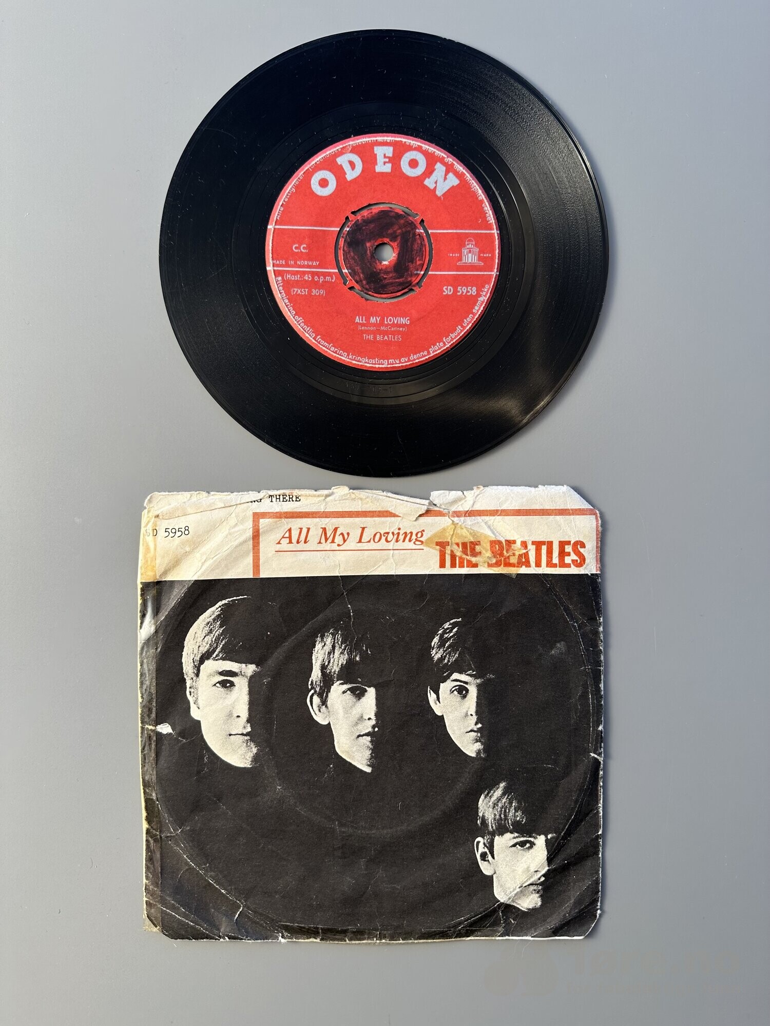 Singel – The Beatles – All my loving, bilde 2