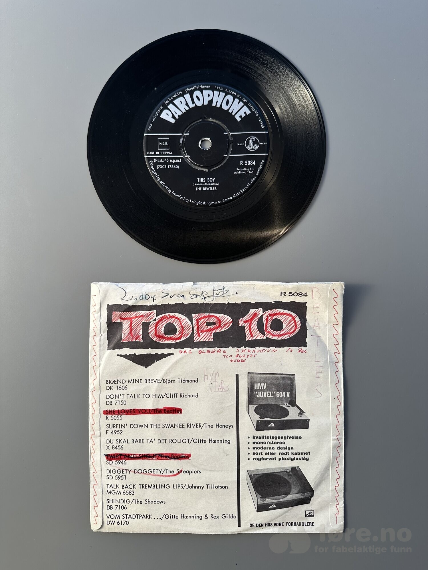 Singel – The Beatles – I want to hold your hand, bilde 3