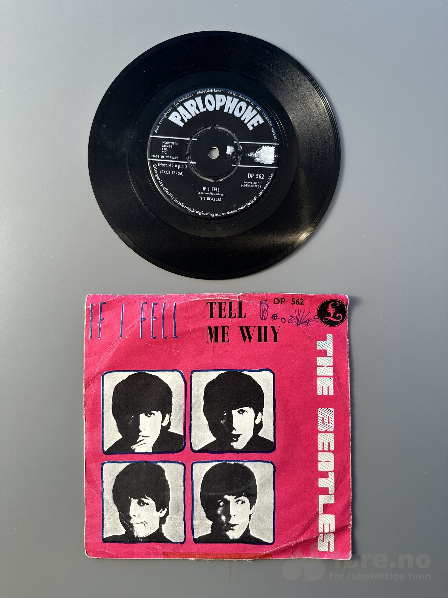 Singel – The Beatles – If I fell, bilde 2