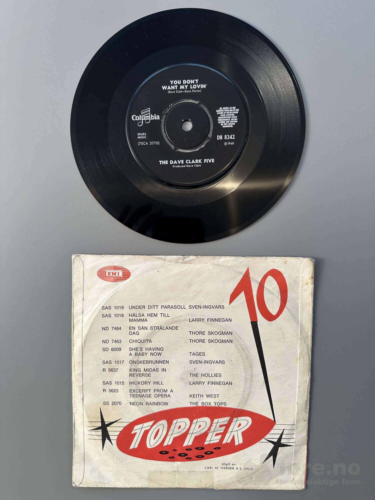 Singel - The Dave Clark Five - You don’t want my lovin’, bilde 3