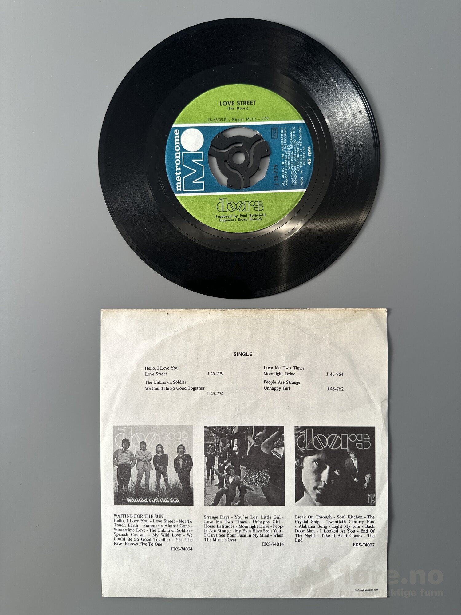 Singel - The doors - Hello, I love you, bilde 3