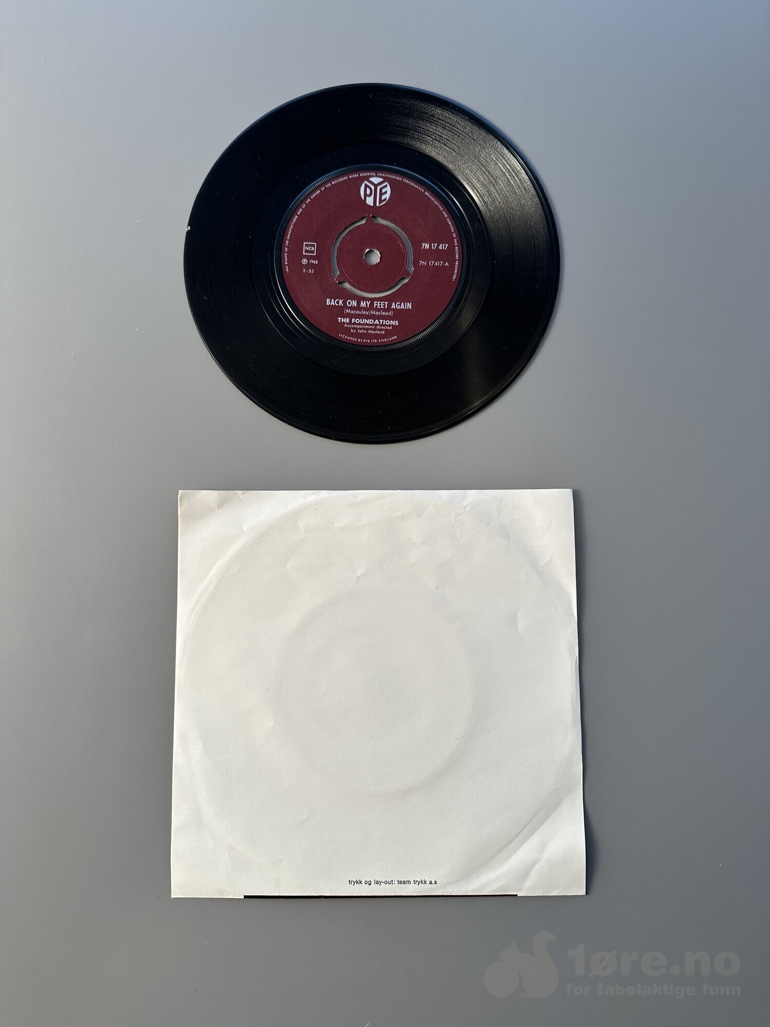 Singel – The Foundations – Back om my feet again, bilde 3